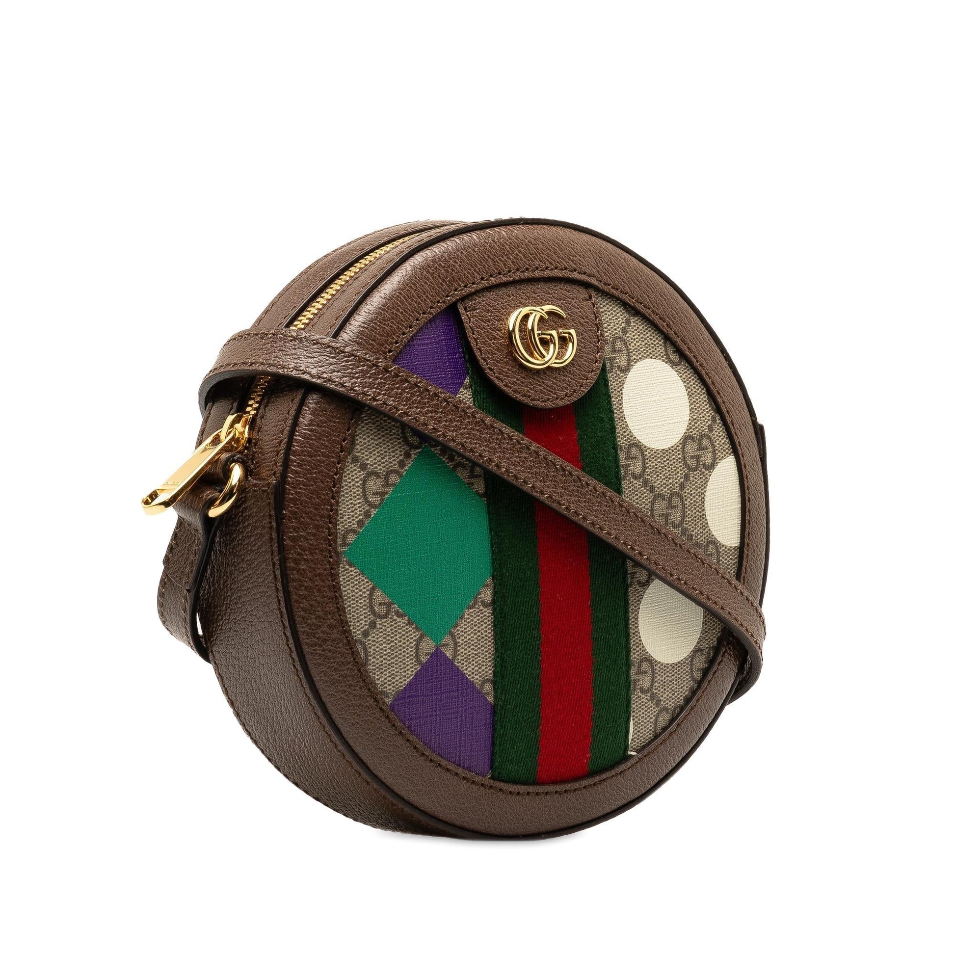 Gucci Supreme Ophidia Paint Round Crossbody Shg Ulg3Nx Crossbody Bag