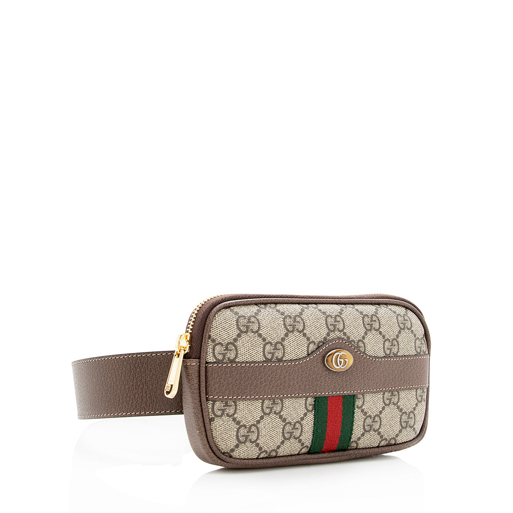 Gucci GG Supreme Ophidia Phone Case Leather Canvas Nylon Brown Accessory 3