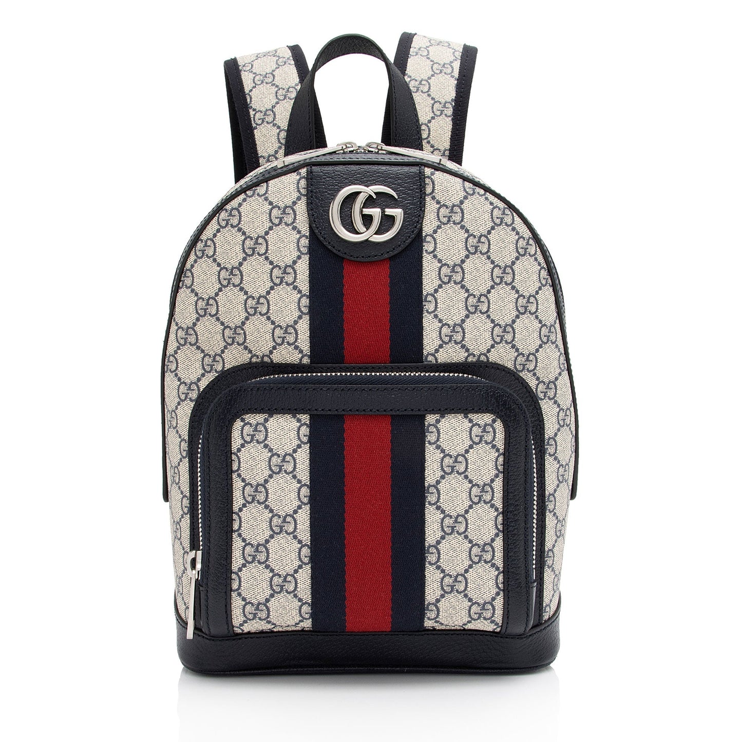 Gucci GG Supreme Ophidia Backpack SHF-TYi93j Leather Canvas Nylon Beige Shoulder Bag