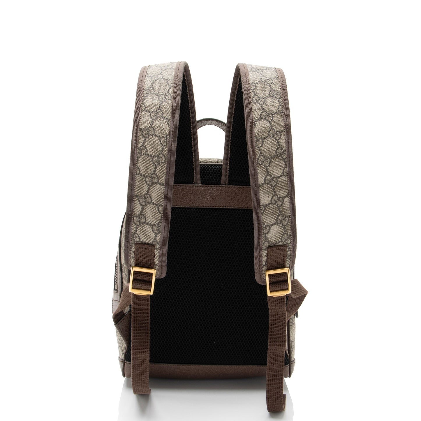 Gucci GG Supreme Ophidia Backpack Leather Canvas Nylon Brown Shoulder Bag