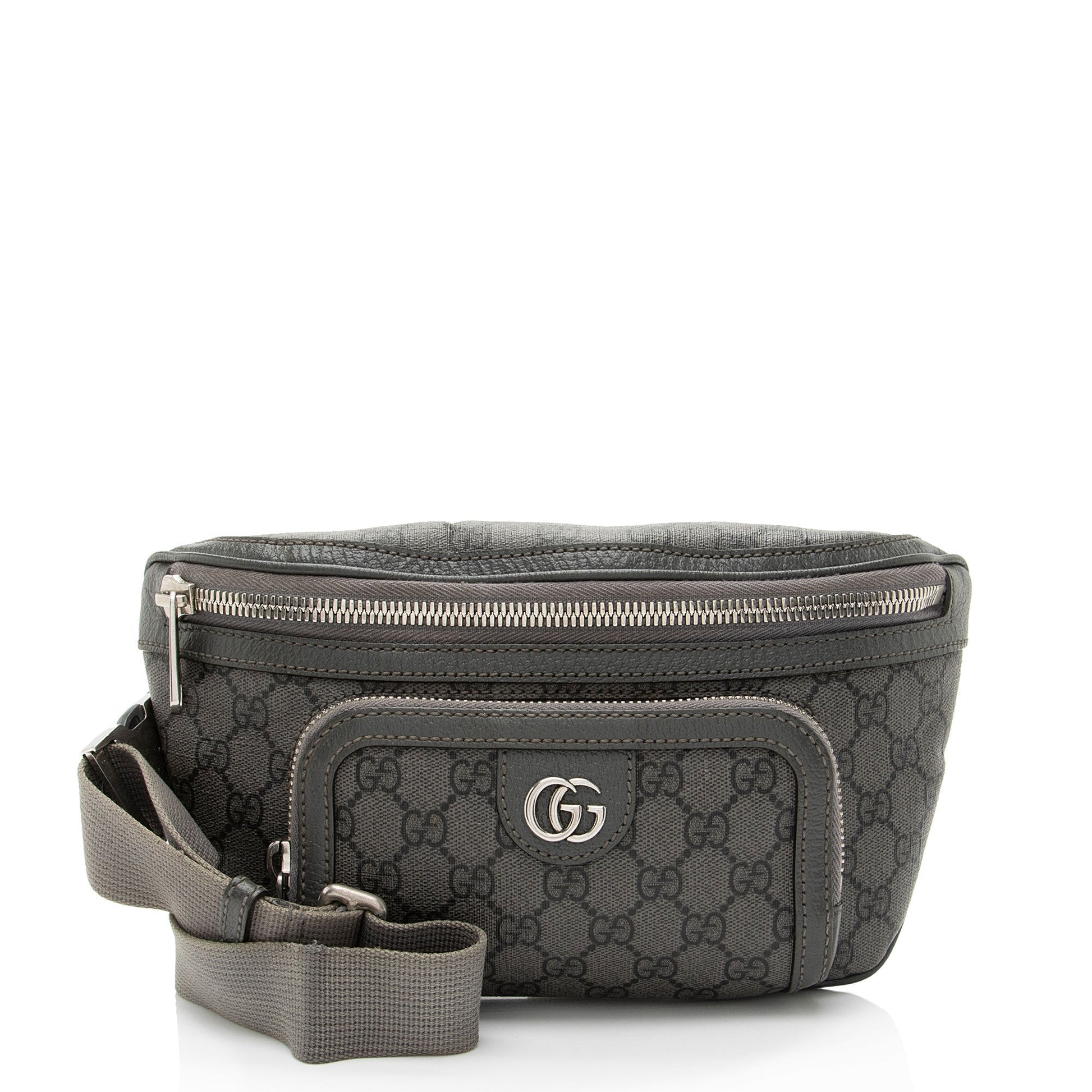 Gucci GG Supreme Ophidia Belt Canvas Nylon Grey Small Accessory