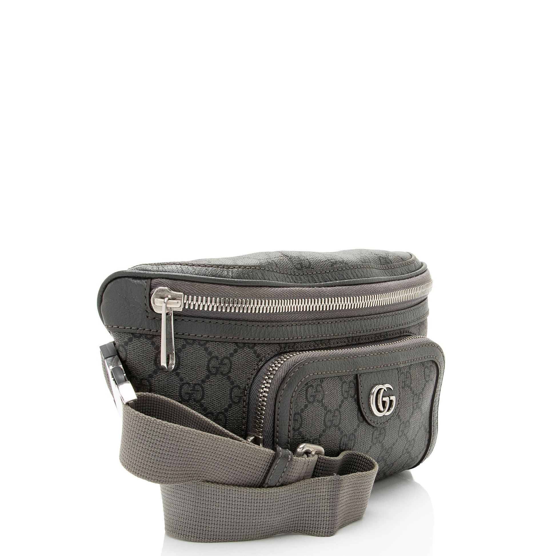Gucci GG Supreme Ophidia Belt Canvas Nylon Grey Small Accessory