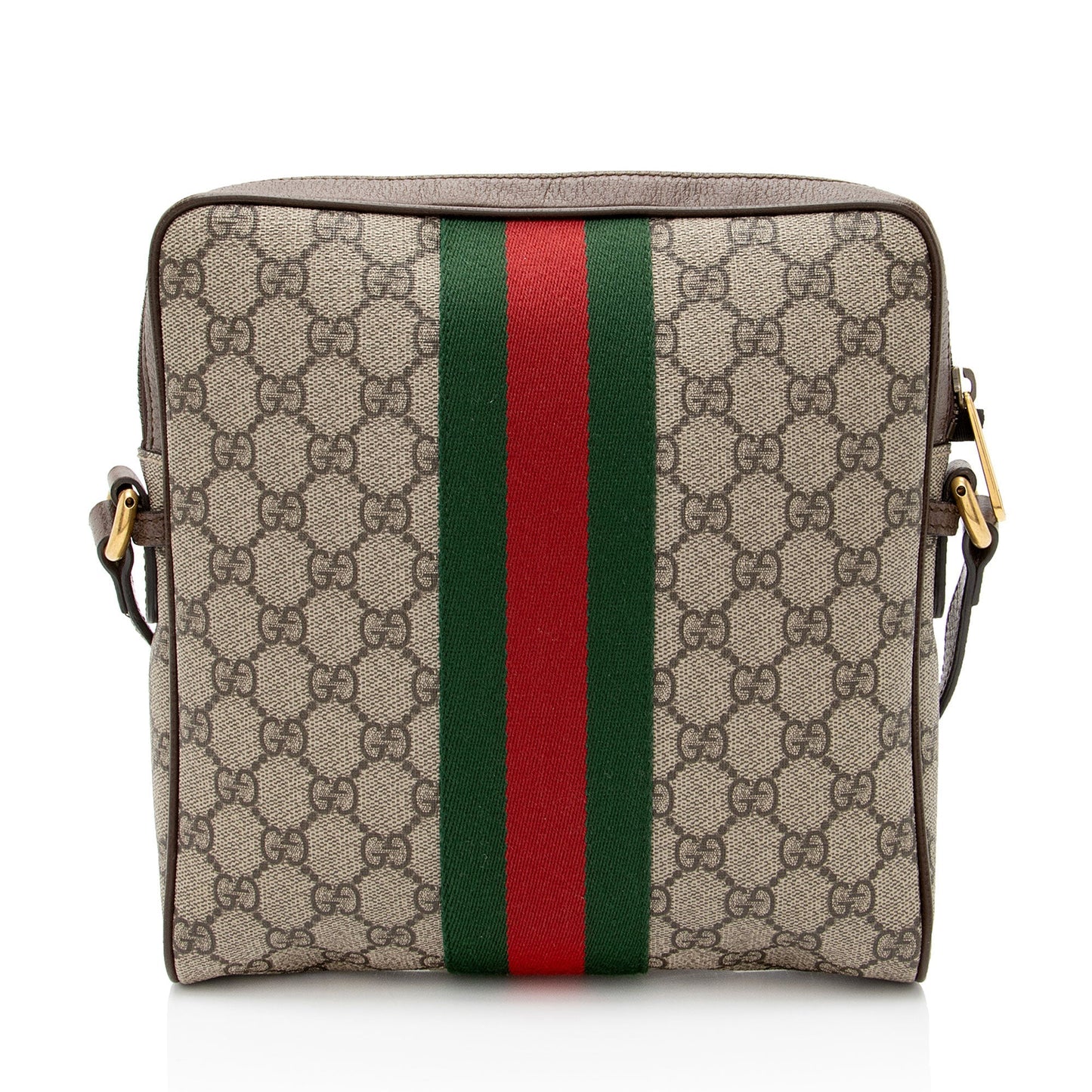 Gucci GG Supreme Ophidia Messenger Leather Canvas Nylon Beige Shoulder Bag Messenger 2