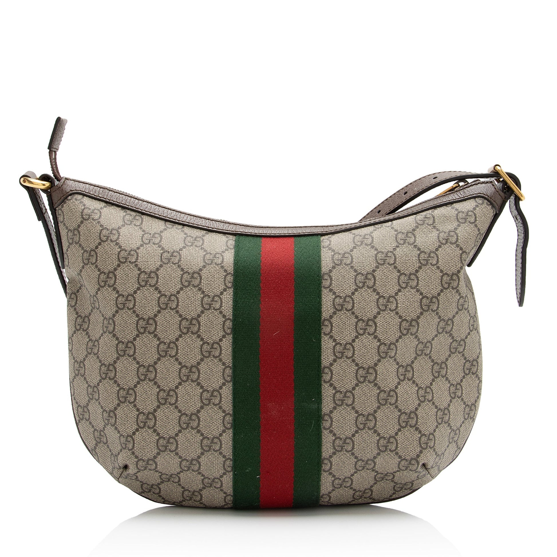 Gucci GG Supreme Ophidia SHF Leather Canvas Nylon Brown Crossbody Bag 5