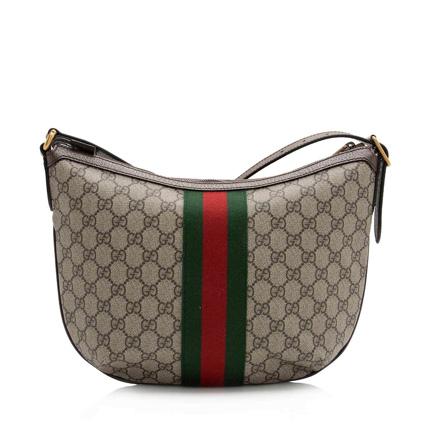 Gucci GG Supreme Ophidia SHF Leather Canvas Nylon Brown Crossbody Bag 3