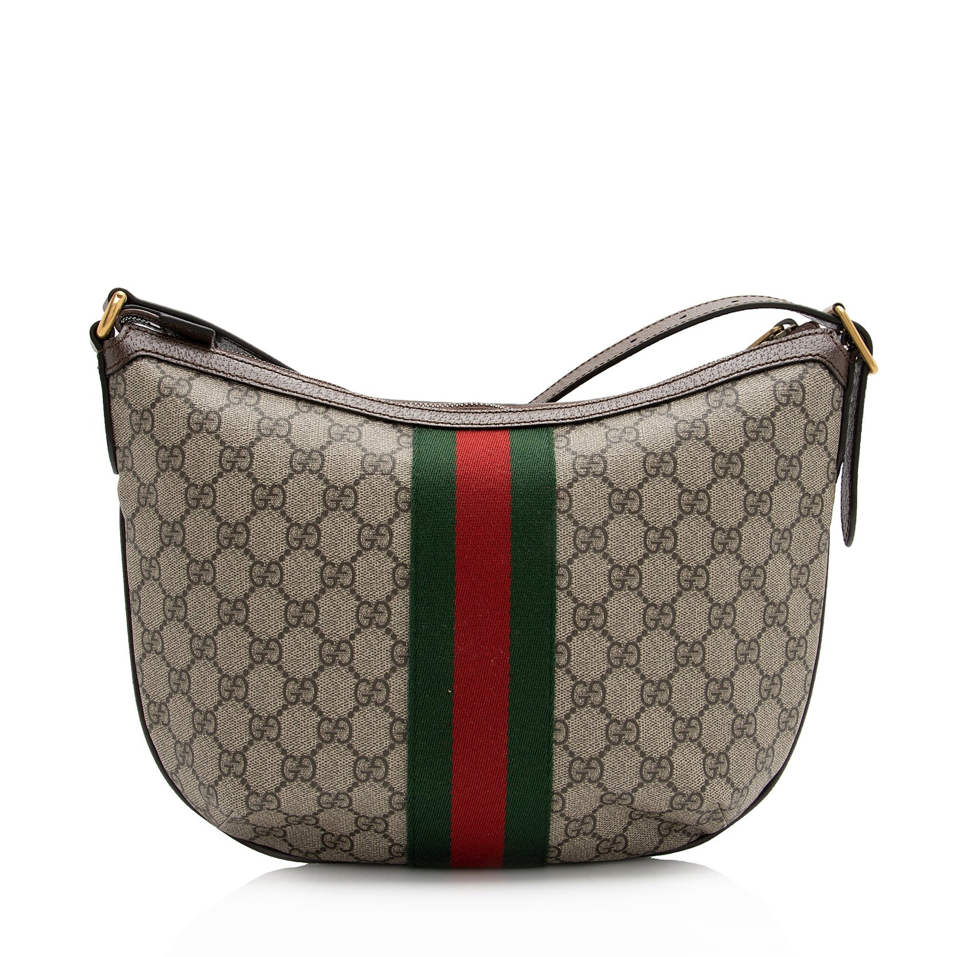 Gucci GG Supreme Ophidia SHF Leather Canvas Nylon Brown Crossbody Bag 3