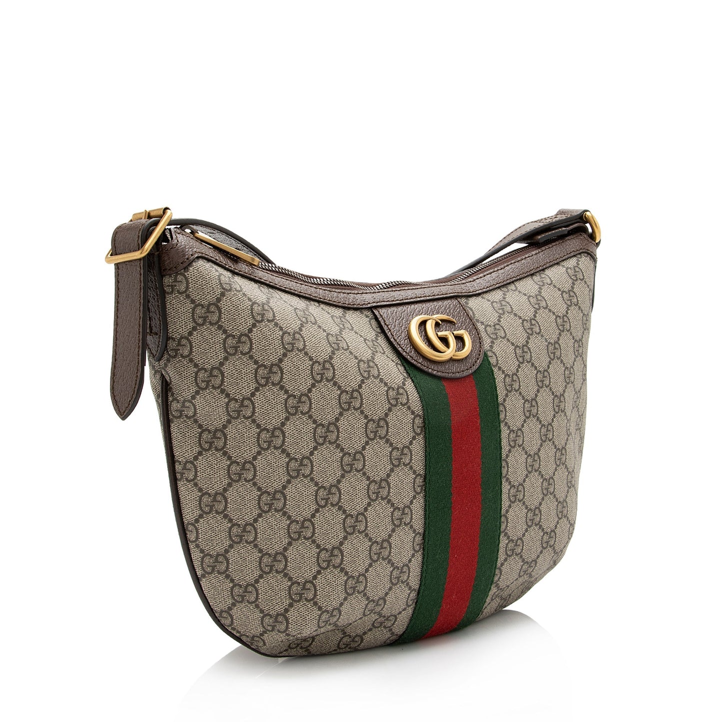 Gucci GG Supreme Ophidia SHF Leather Canvas Nylon Brown Crossbody Bag 3