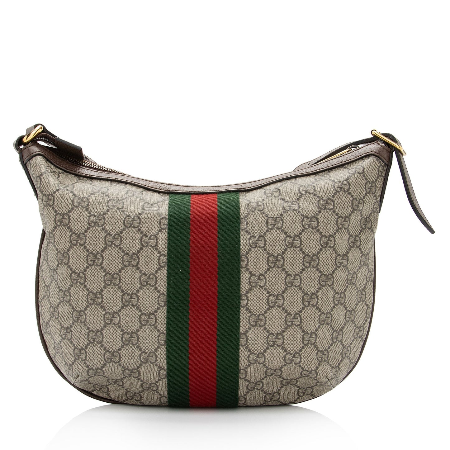 Gucci GG Supreme Ophidia SHF-QIMBIr Leather Canvas Nylon Brown Crossbody Bag