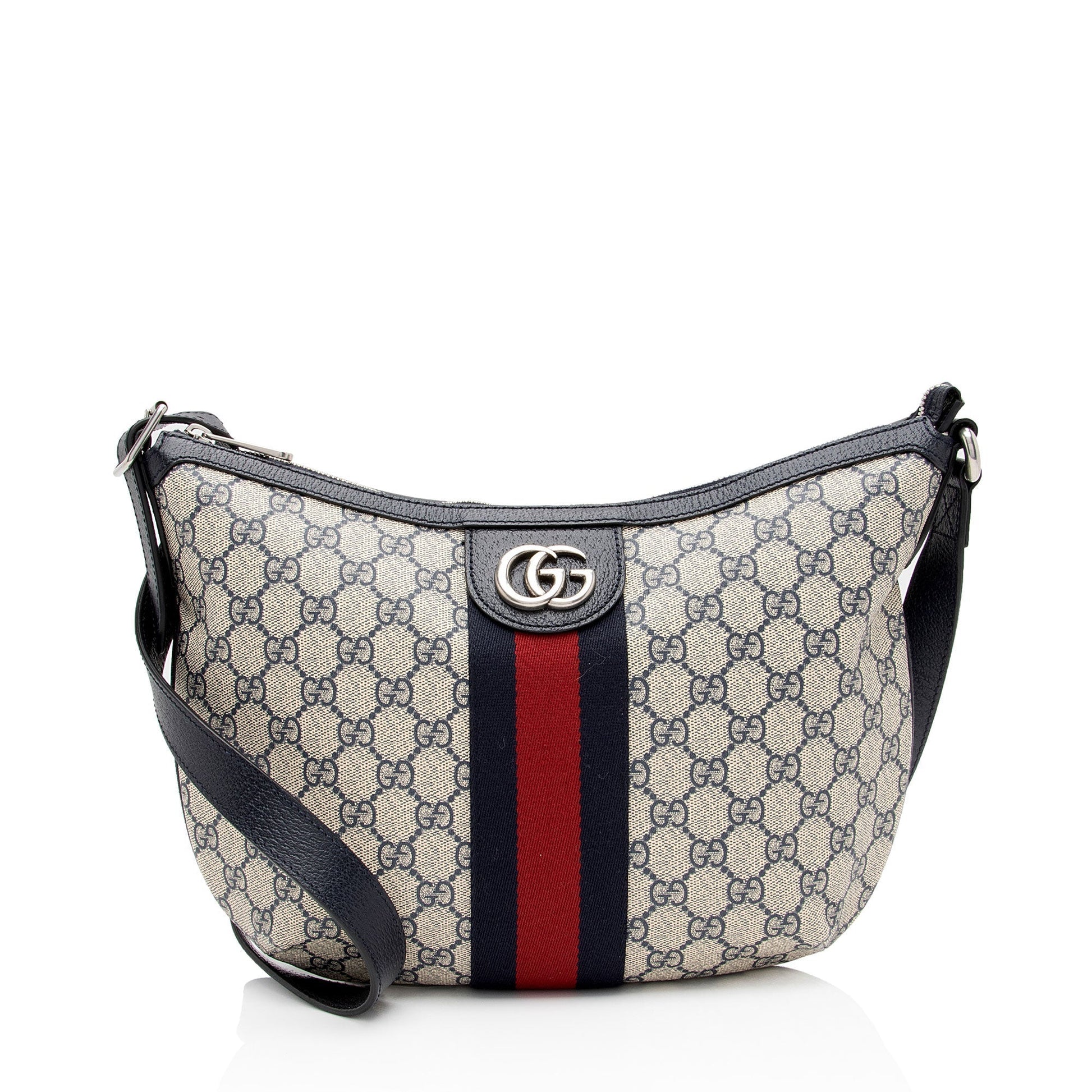 Gucci GG Supreme Ophidia SHF-ARbSrR Leather Canvas Nylon Beige Crossbody Bag