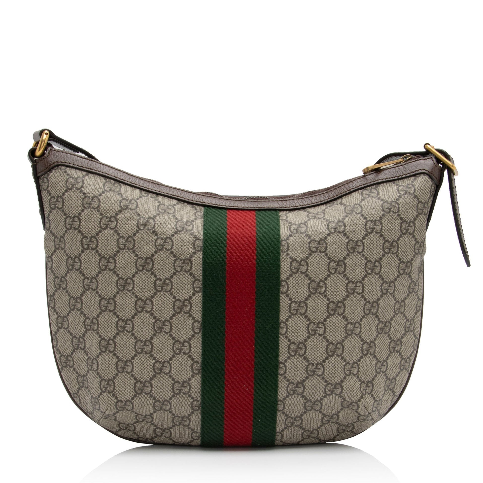Gucci GG Supreme Ophidia SHF-WanJjv Leather Canvas Nylon Brown Crossbody Bag