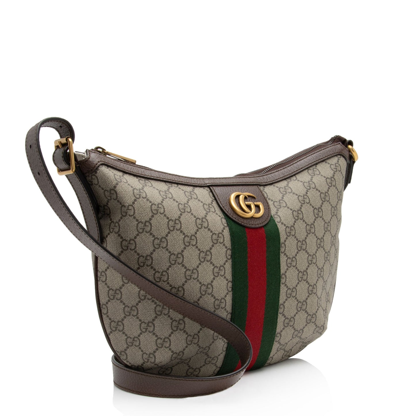 Gucci GG Supreme Ophidia SHF-WanJjv Leather Canvas Nylon Brown Crossbody Bag