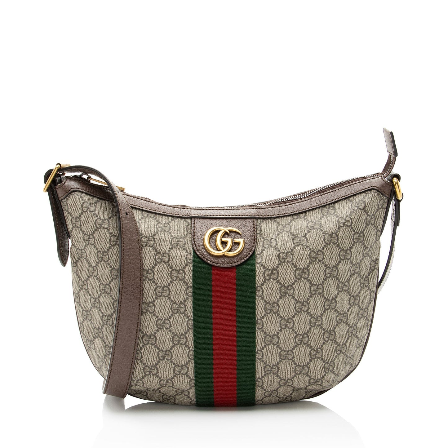 Gucci GG Supreme Ophidia Leather Canvas Nylon Beige Shoulder Bag Bag 4