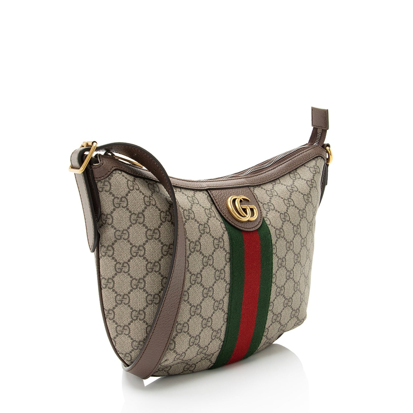 Gucci GG Supreme Ophidia Leather Canvas Nylon Beige Shoulder Bag Bag 4