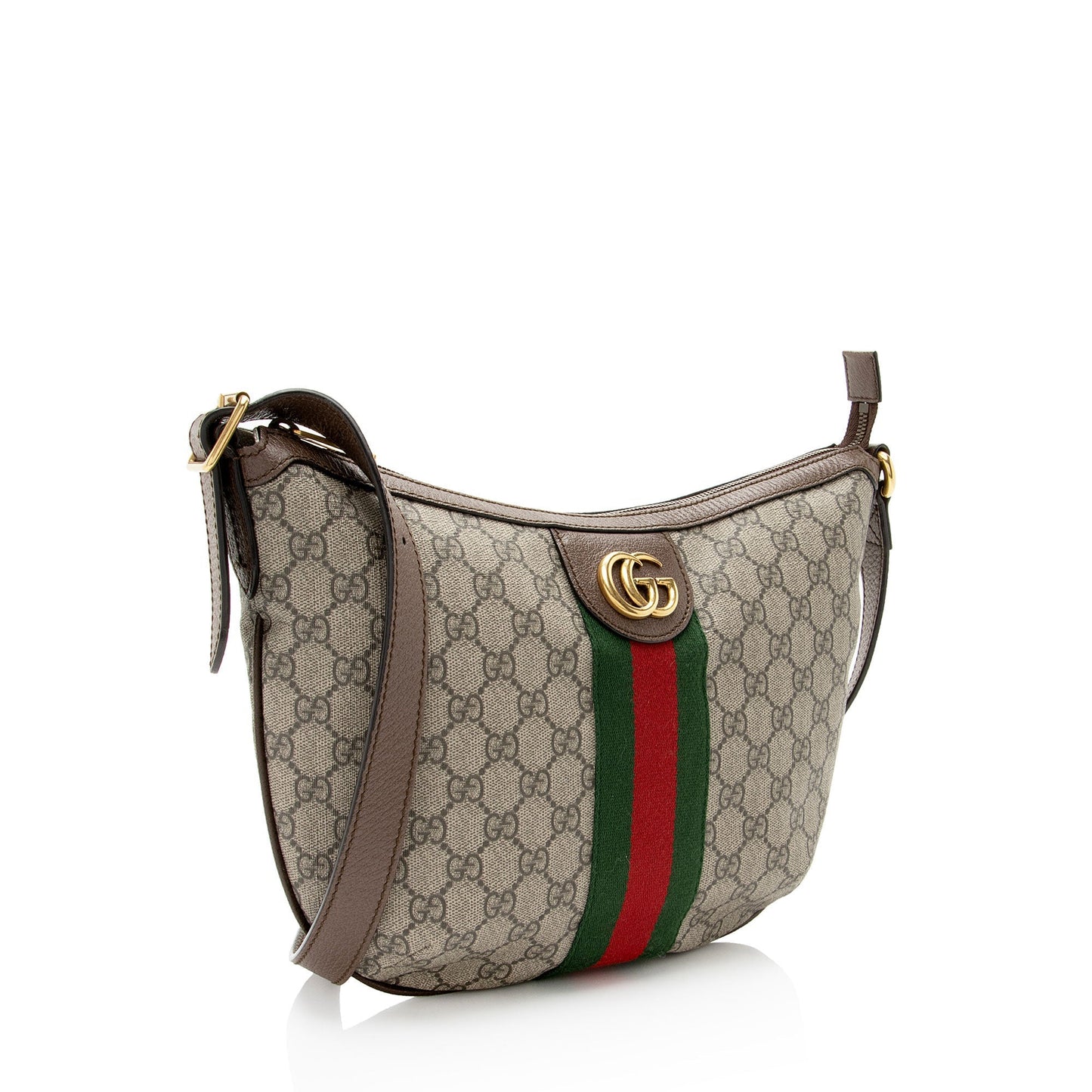 Gucci GG Supreme Ophidia Leather Canvas Nylon Beige Shoulder Bag Bag 5