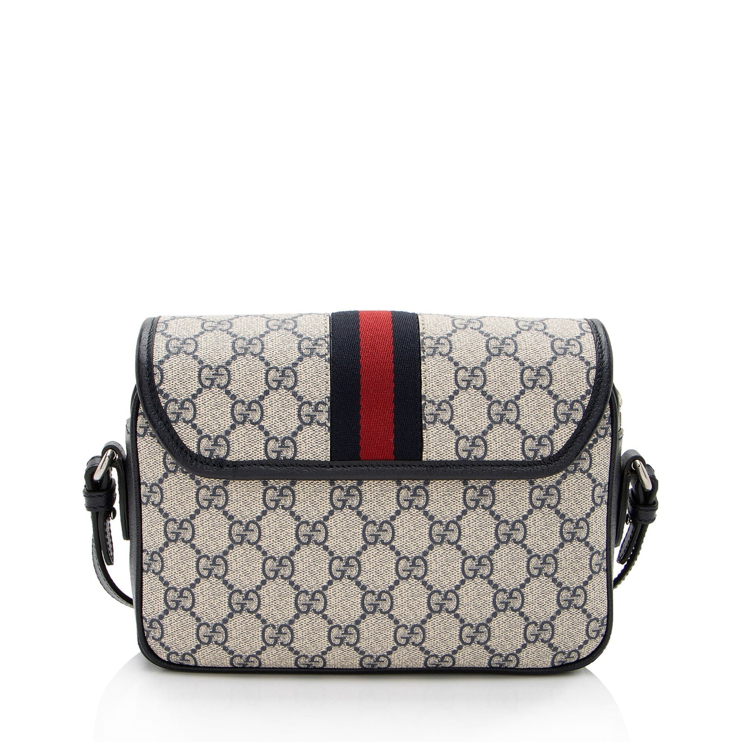 Gucci GG Supreme Ophidia Studded Web Leather Canvas Nylon Beige Shoulder Bag Shf Ken4Qy