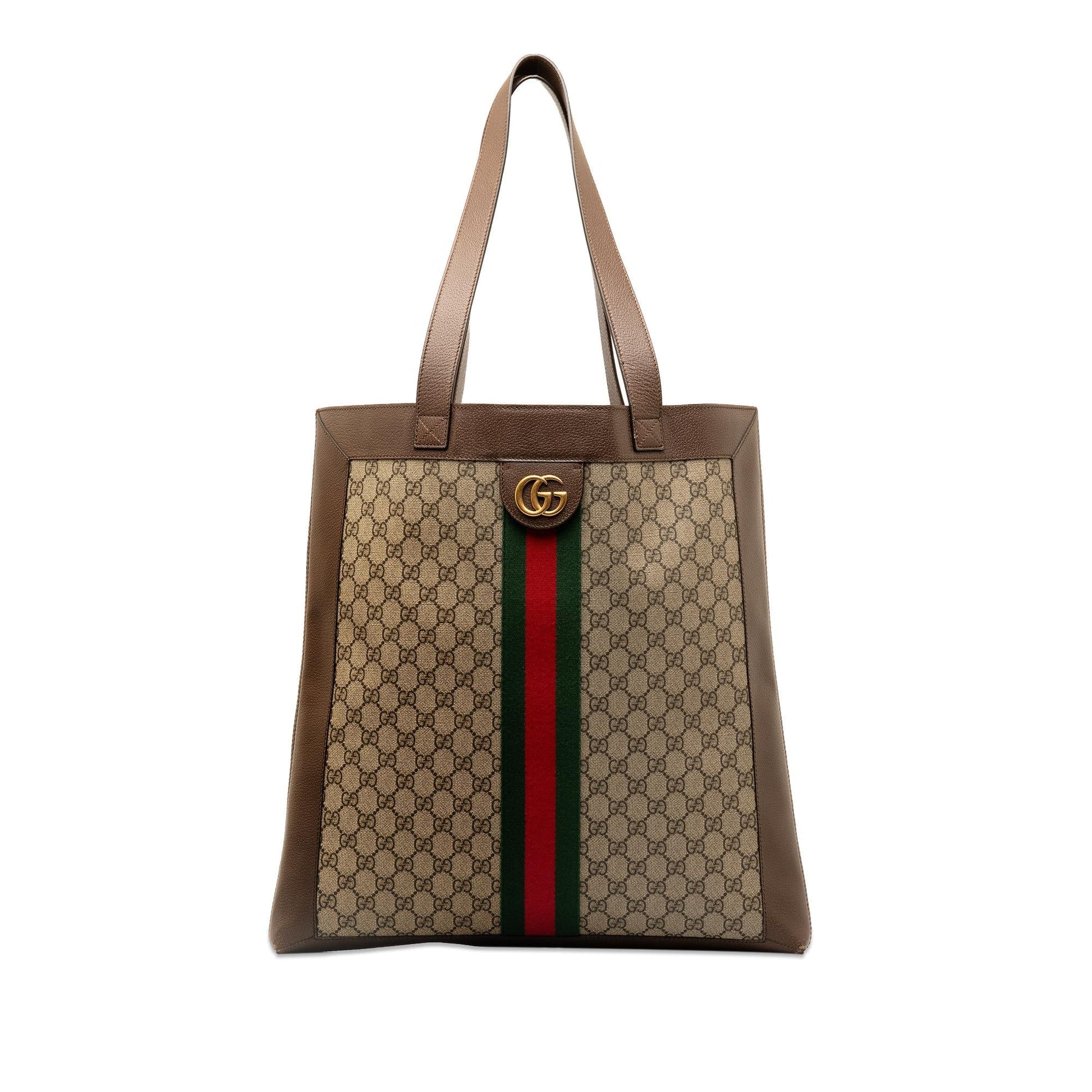 Gucci GG Supreme Ophidia SHG-n2Y8AL Canvas Brown Tote Bag