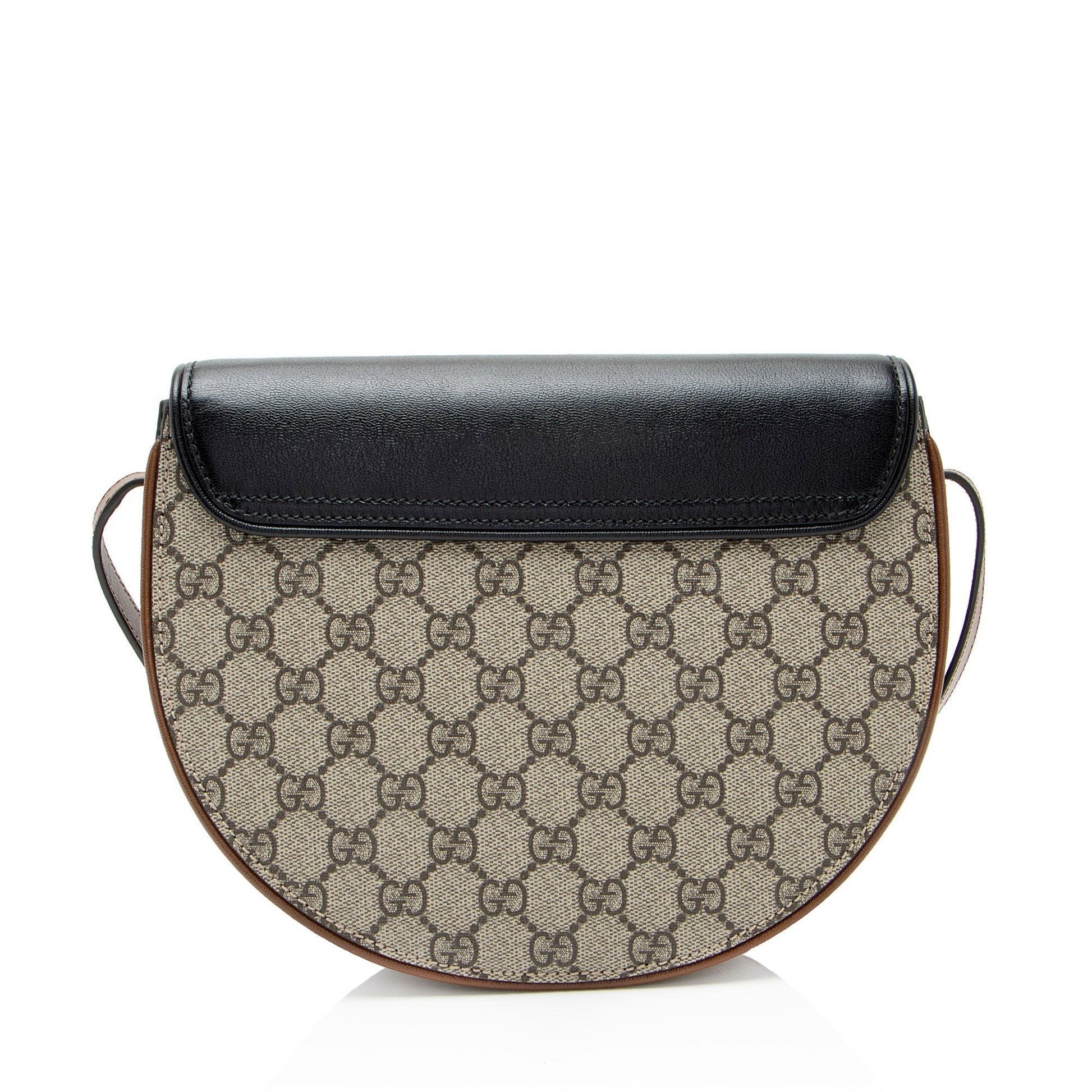 Gucci GG Supreme Padlock Saddle Small Crossbody Bag