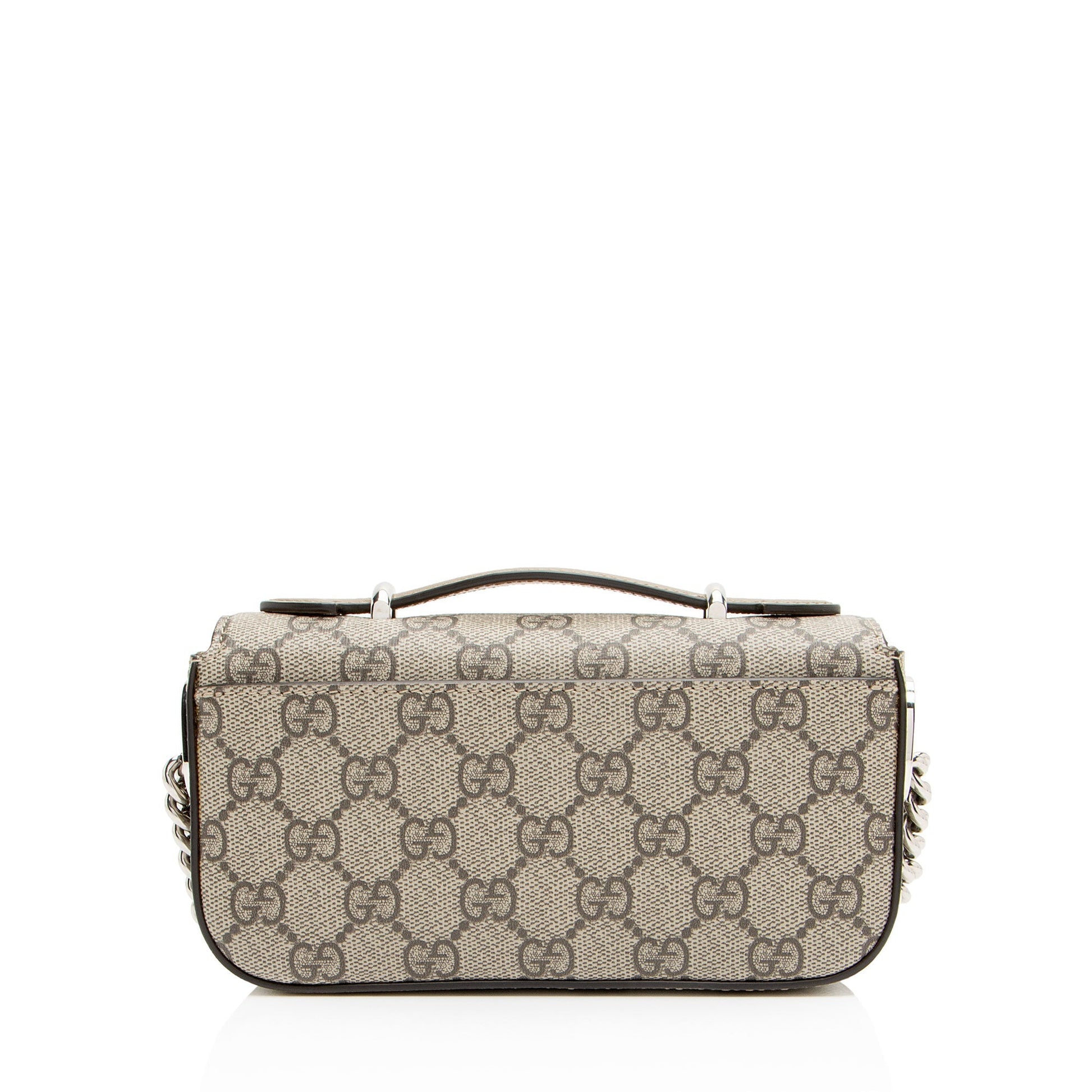 Gucci GG Supreme Petite GG Leather Canvas Beige Mini Shoulder Bag