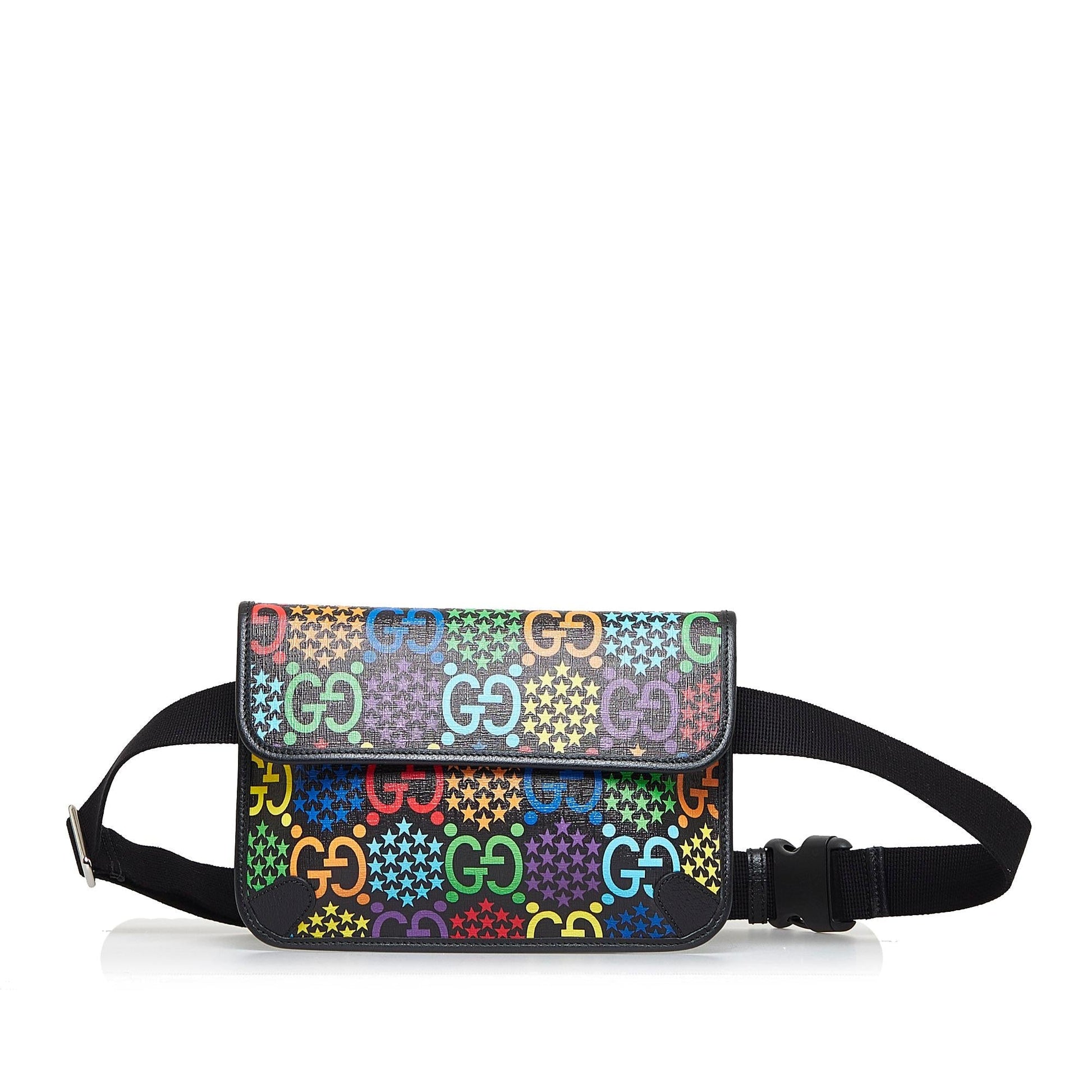 Gucci GG Supreme Psychedelic Belt SHG-pW05jI Canvas Accessory