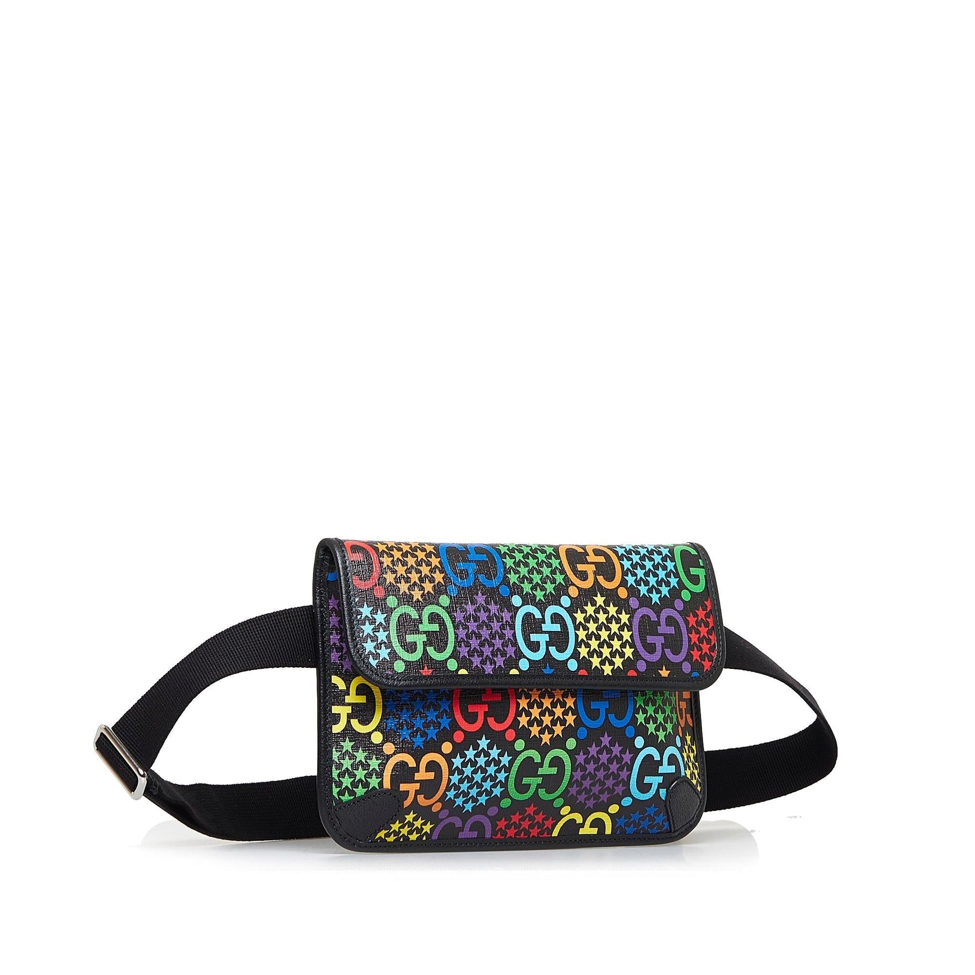 Gucci GG Supreme Psychedelic Belt SHG-pW05jI Canvas Accessory
