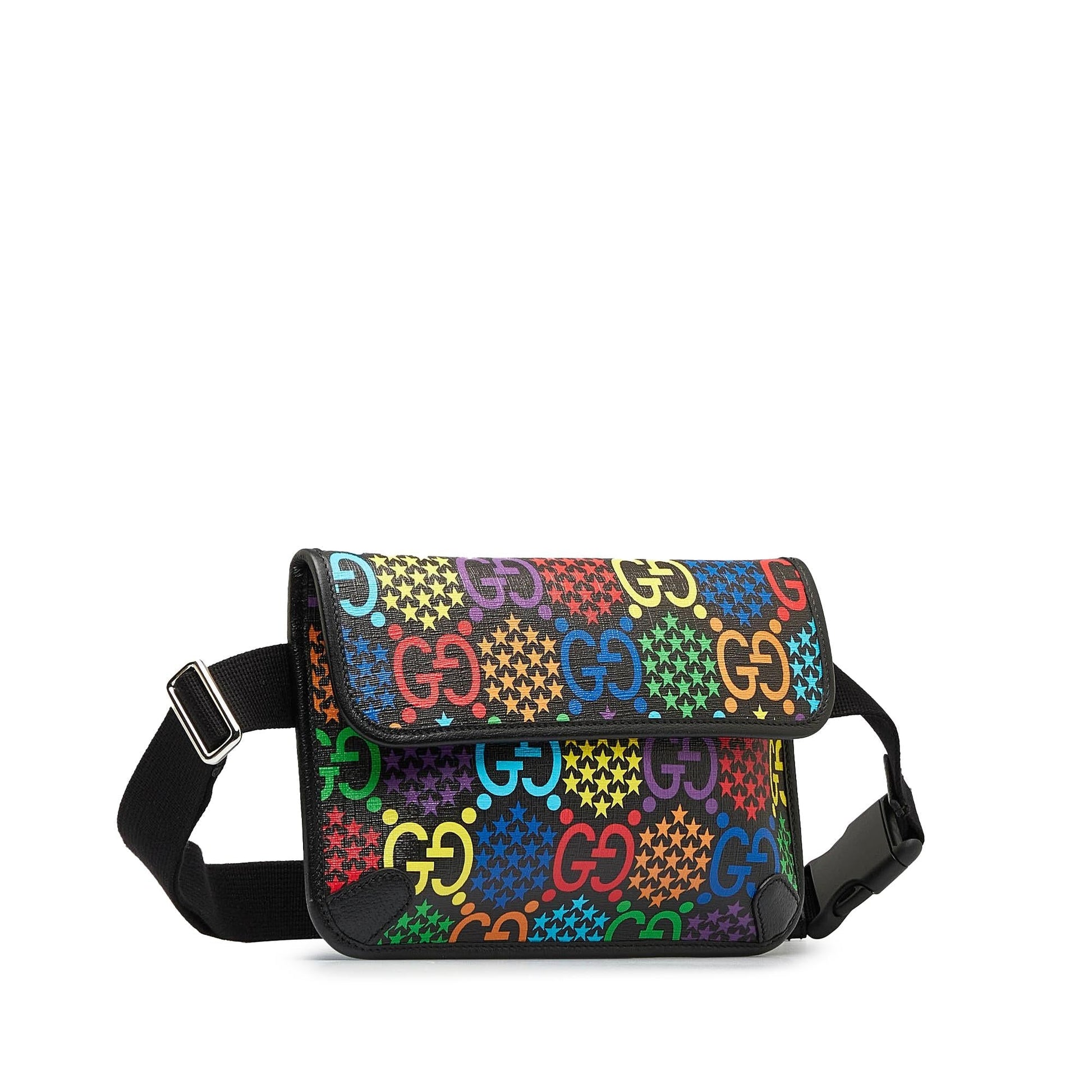Gucci GG Supreme Psychedelic Belt SHG-Y8SmnJ Canvas Accessory