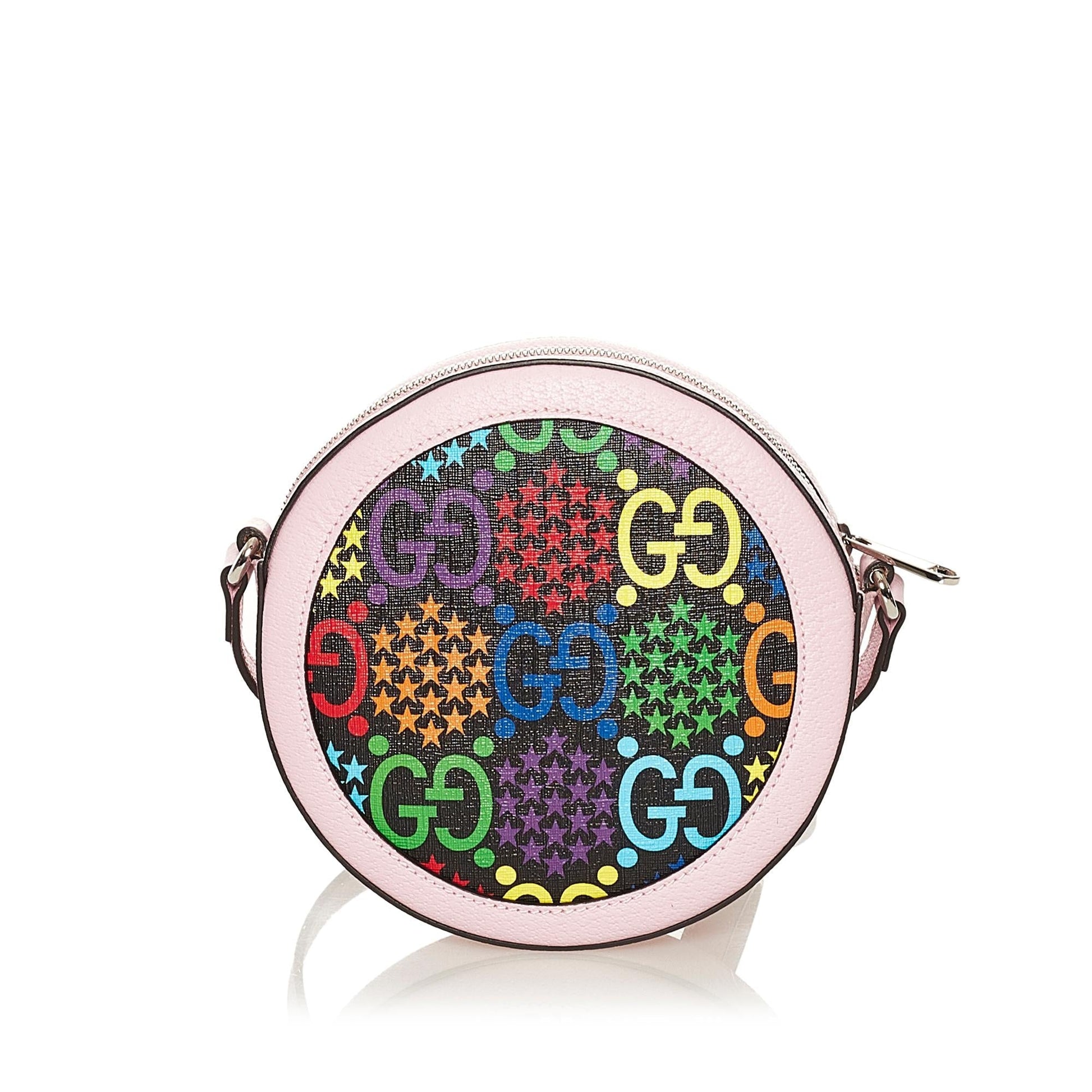Gucci GG Supreme Psychedelic SHG Canvas Calf Crossbody Bag