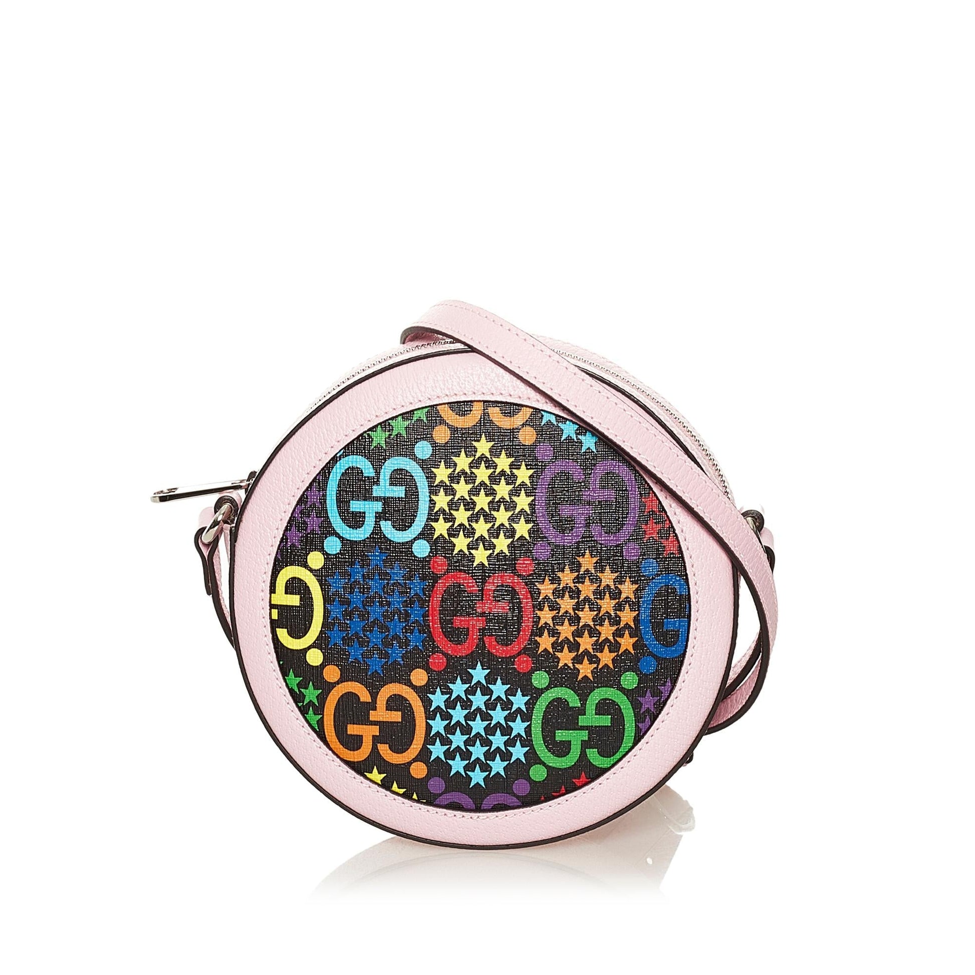 Gucci GG Supreme Psychedelic SHG Canvas Calf Crossbody Bag