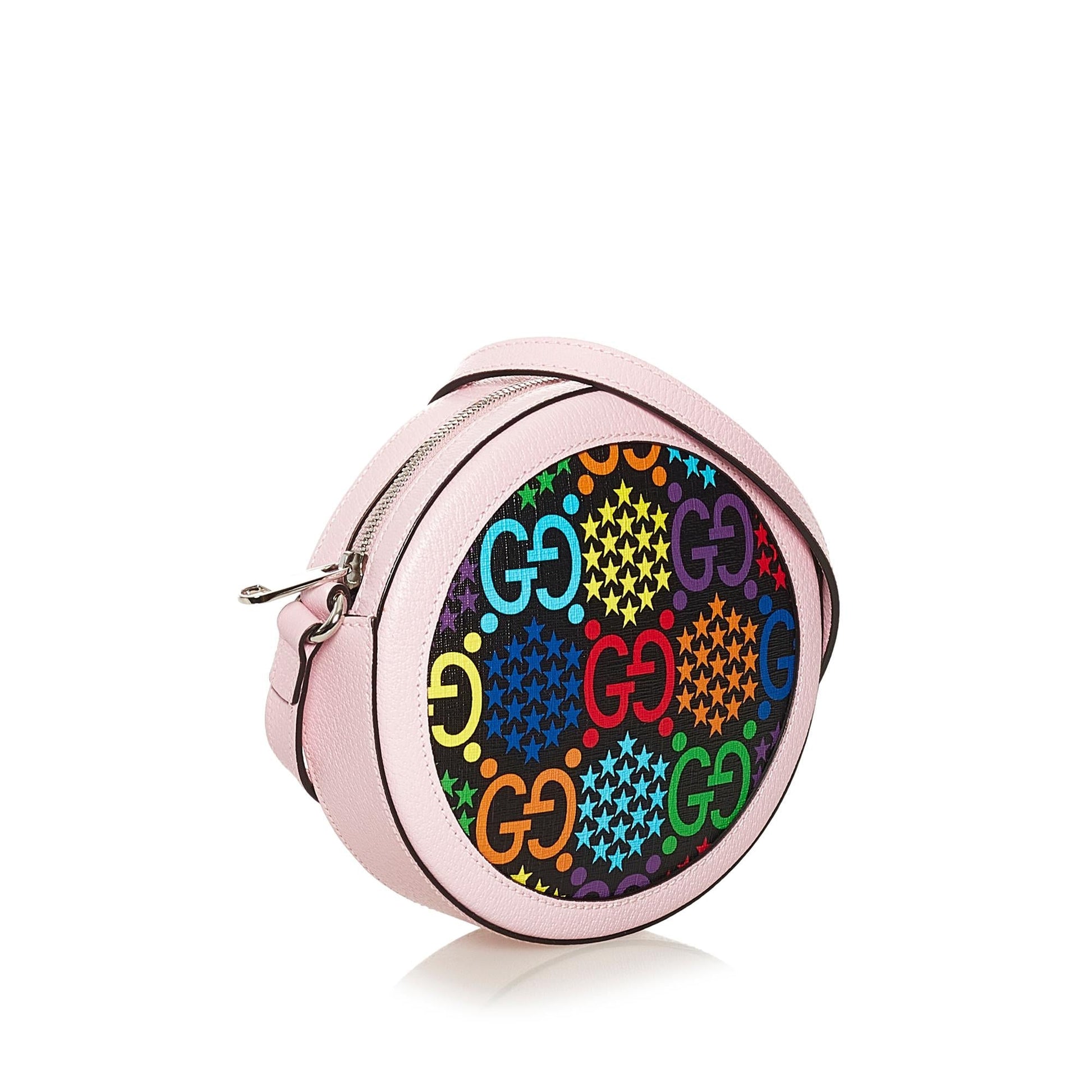 Gucci GG Supreme Psychedelic SHG Canvas Calf Crossbody Bag