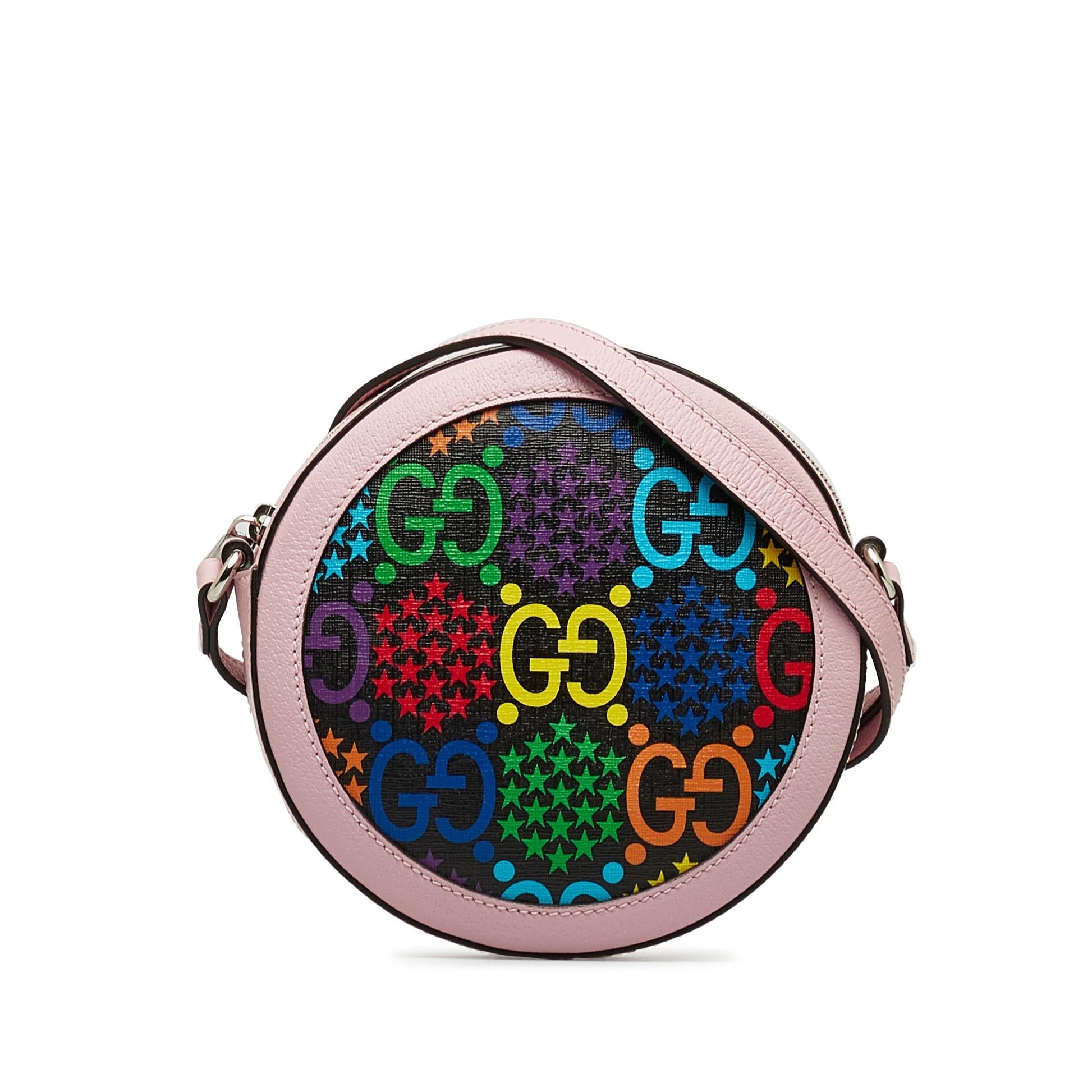 Gucci GG Supreme Psychedelic Canvas Pink Crossbody Bag