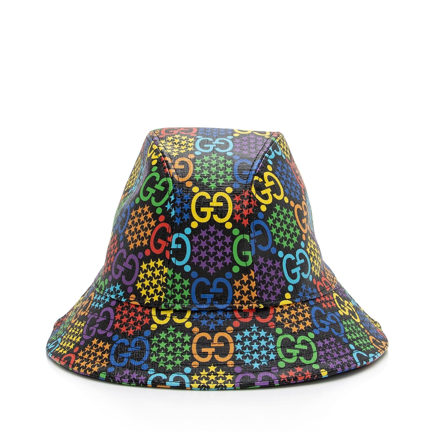 Gucci GG Supreme Psychedelic Fedora Hat Canvas Black Handbag