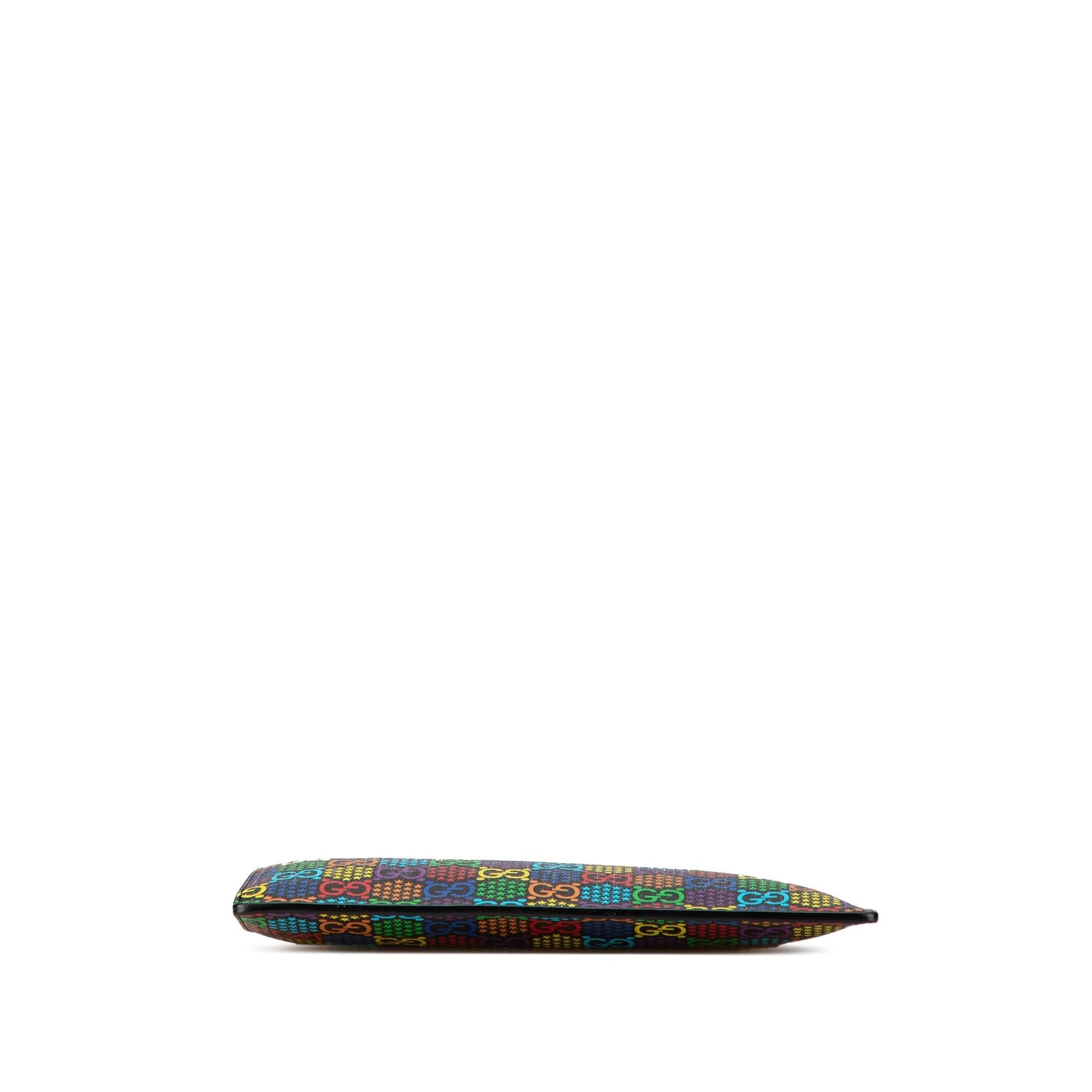 Gucci GG Supreme Psychedelic Zip Canvas Black Clutch Bag Clutch 1