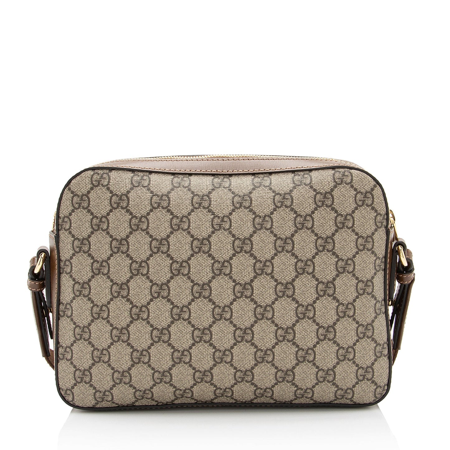 Gucci GG Supreme Retro Messenger SHF-Zrpy5D Leather Canvas Nylon Brown Shoulder Bag