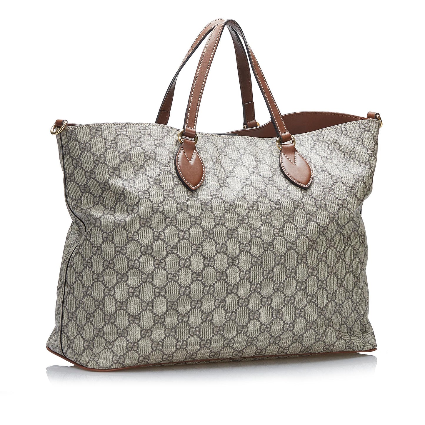 Gucci GG Supreme SHG-bhsbtn Canvas Brown Satchel Bag