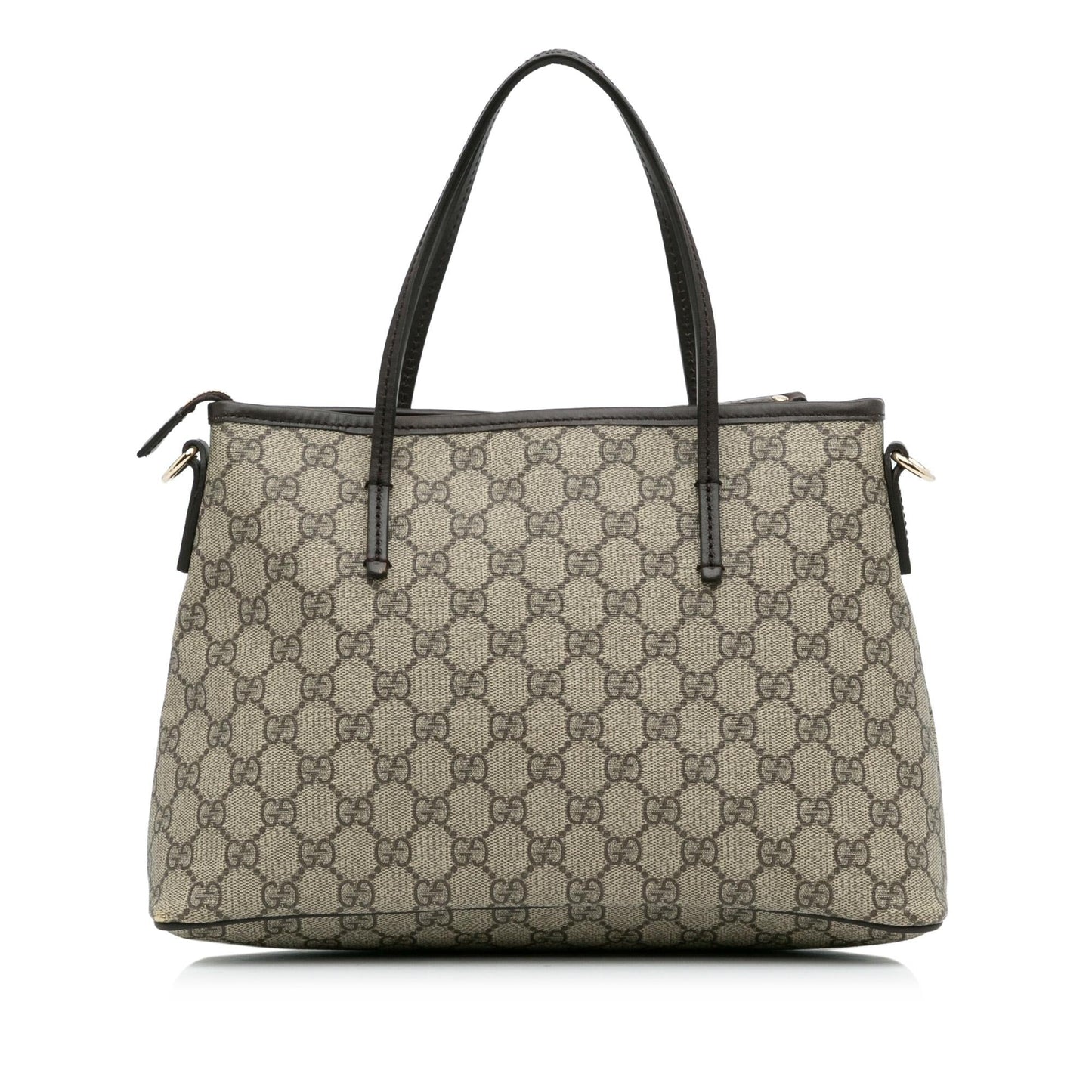 Gucci GG Supreme SHG-OTxzEs Canvas Calf Brown Satchel Bag