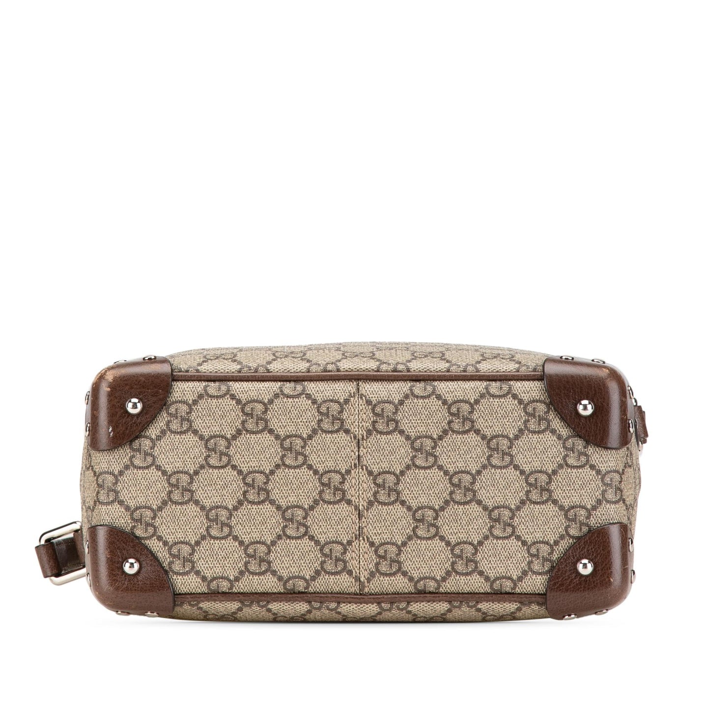 Gucci GG Supreme Soft Trunk Canvas Calf Brown Crossbody Bag