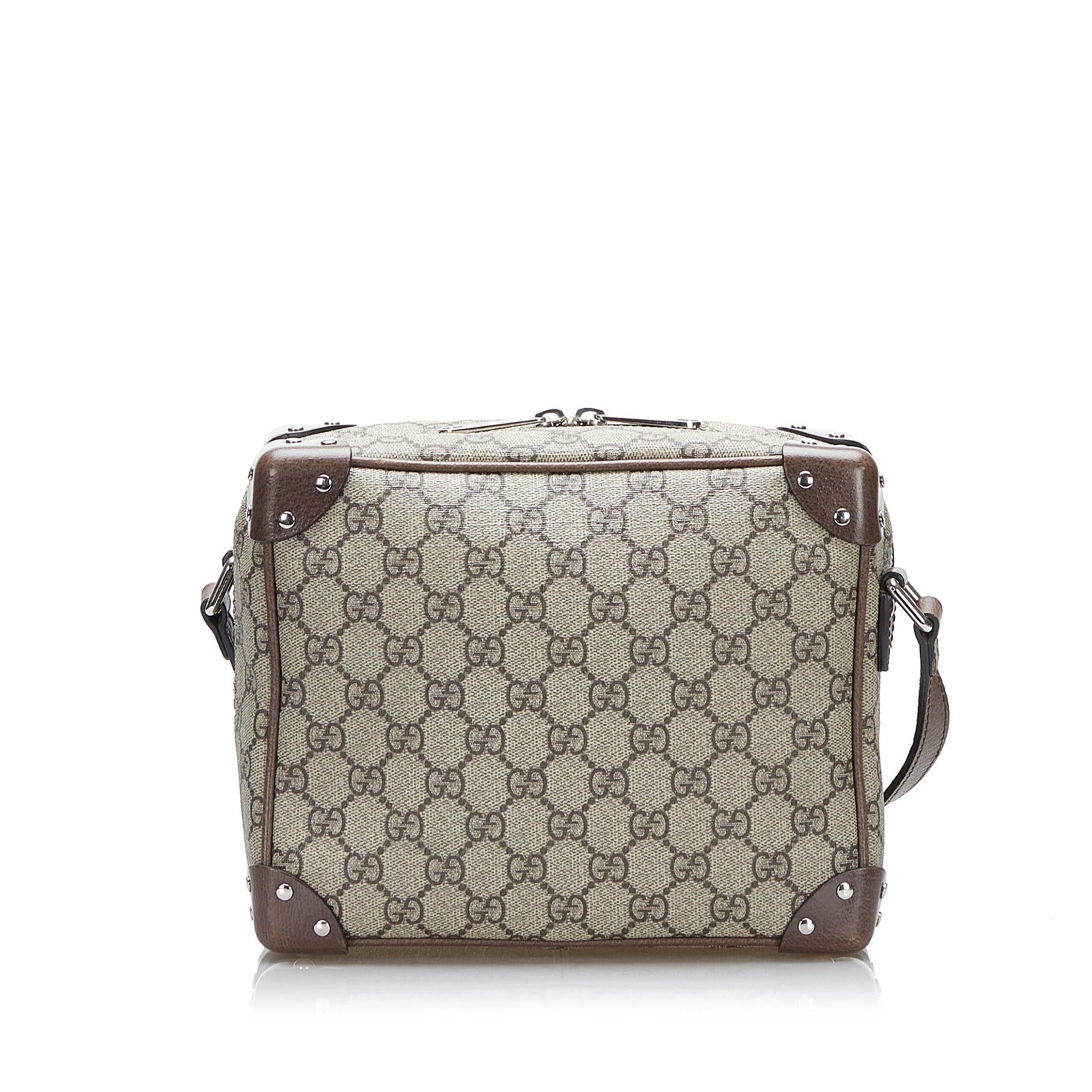 Gucci GG Supreme Soft Trunk SHG-kKeAUk Canvas Brown Crossbody Bag