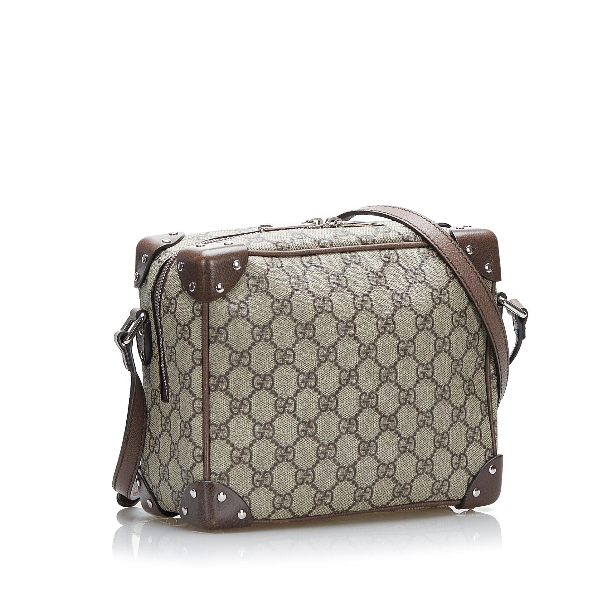 Gucci GG Supreme Soft Trunk SHG-kKeAUk Canvas Brown Crossbody Bag