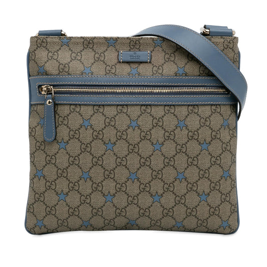 Gucci GG Supreme Star SHG-nEpIbe Canvas Brown Crossbody Bag