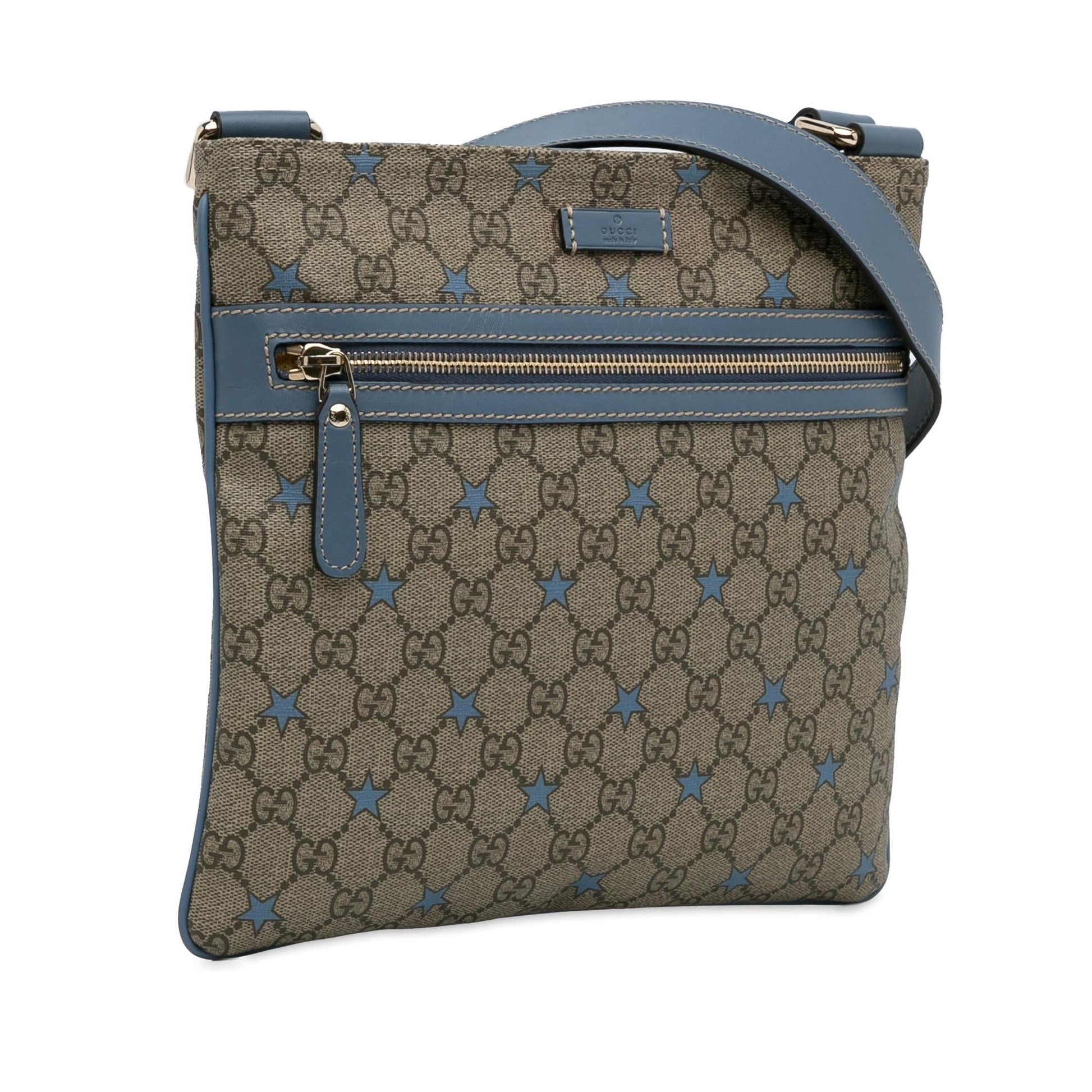 Gucci GG Supreme Star SHG-nEpIbe Canvas Brown Crossbody Bag