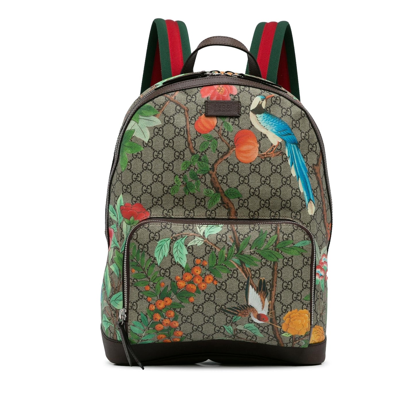 Gucci GG Supreme Tian Backpack SHG-PGzwv4 Canvas Calf Brown