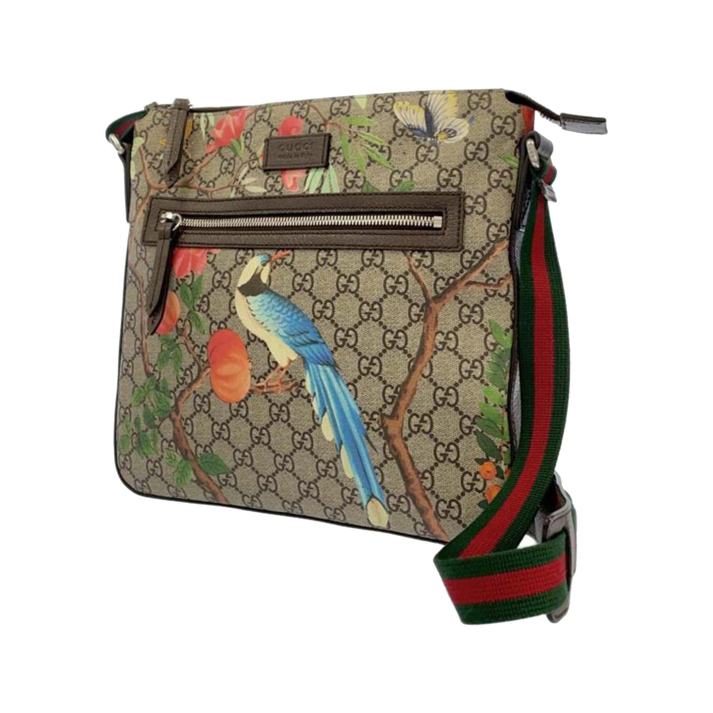 Gucci GG Supreme Tian SHG-gsQAFN Canvas Brown Crossbody Bag