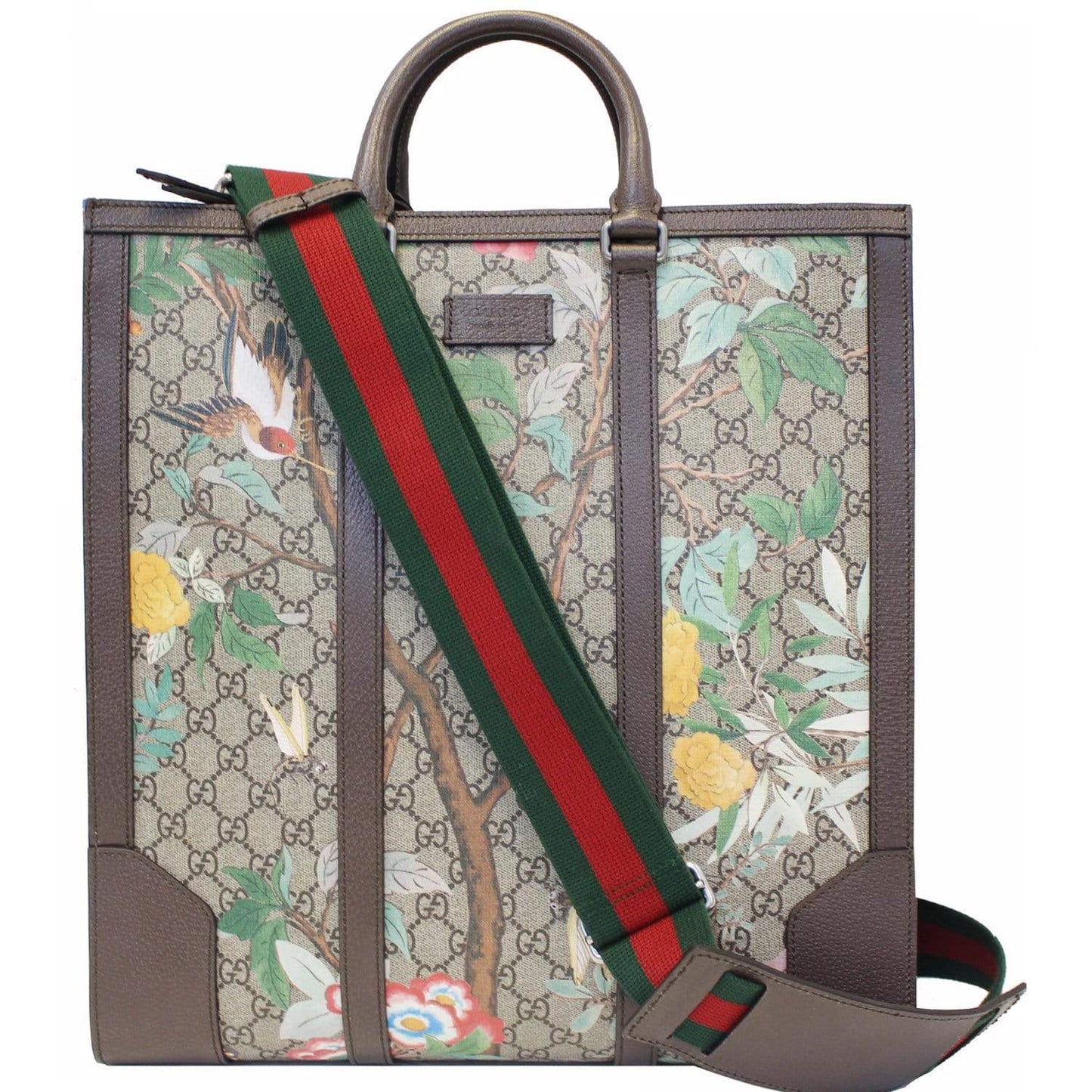 Gucci GG Supreme Tian Print Monogram Tote Bag