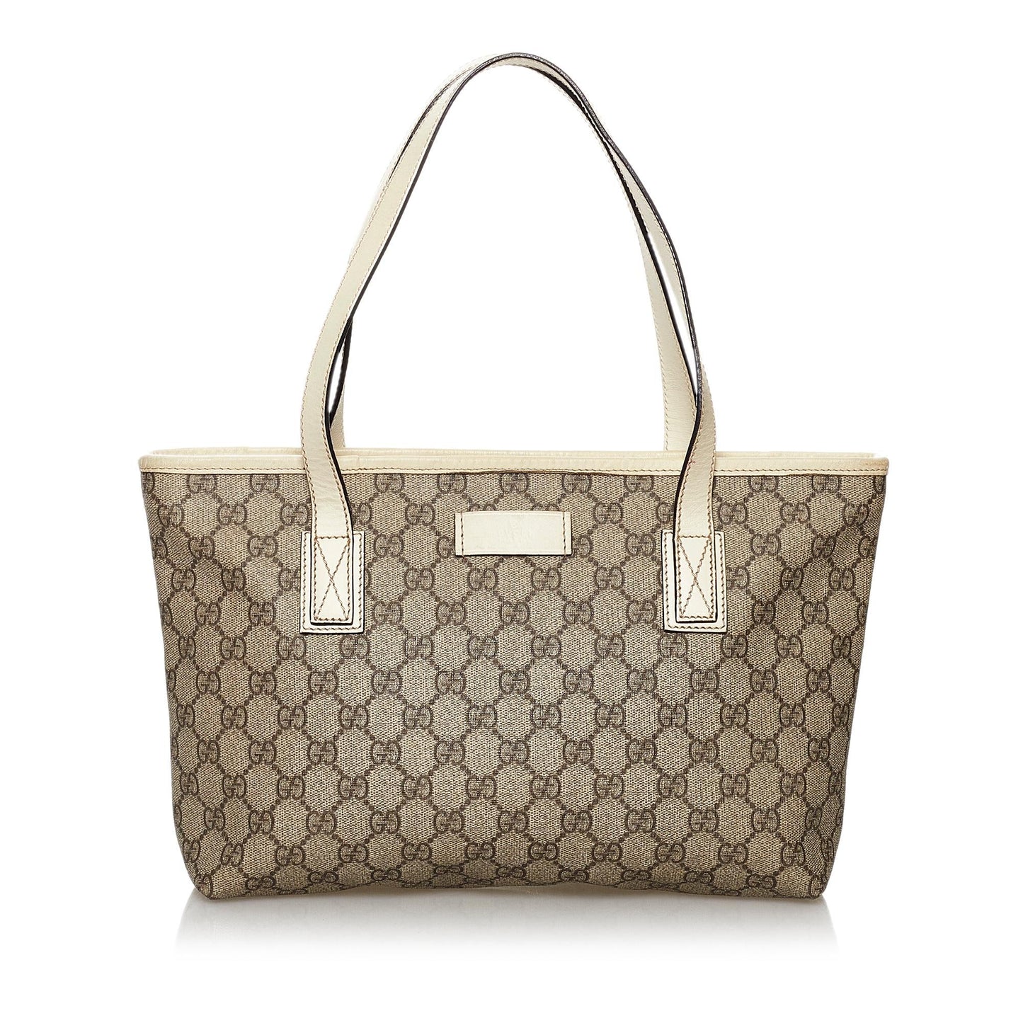 Gucci GG Supreme SHG Canvas White Brown Tote Bag 3
