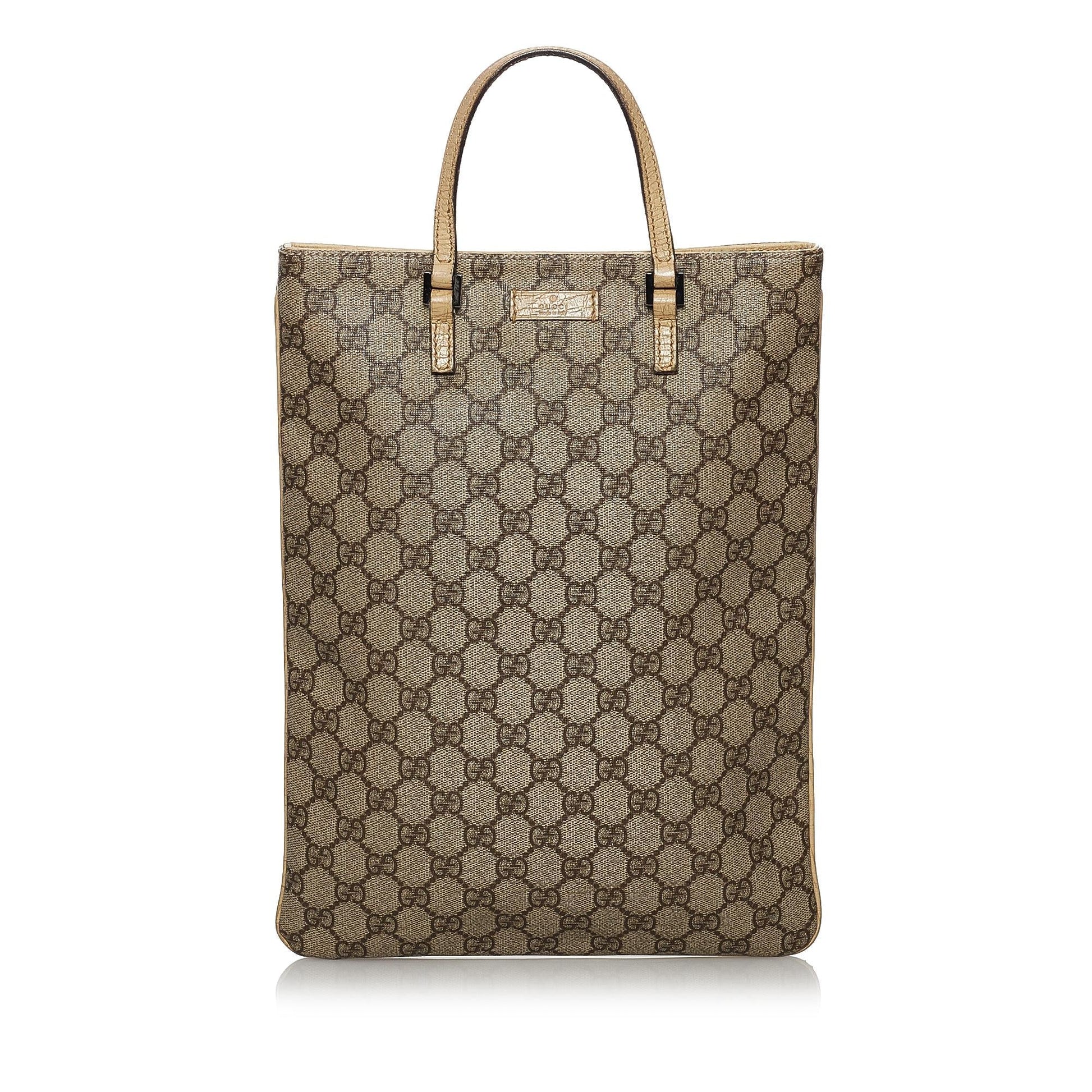 Gucci GG Supreme SHG Canvas Brown Tote Bag 9