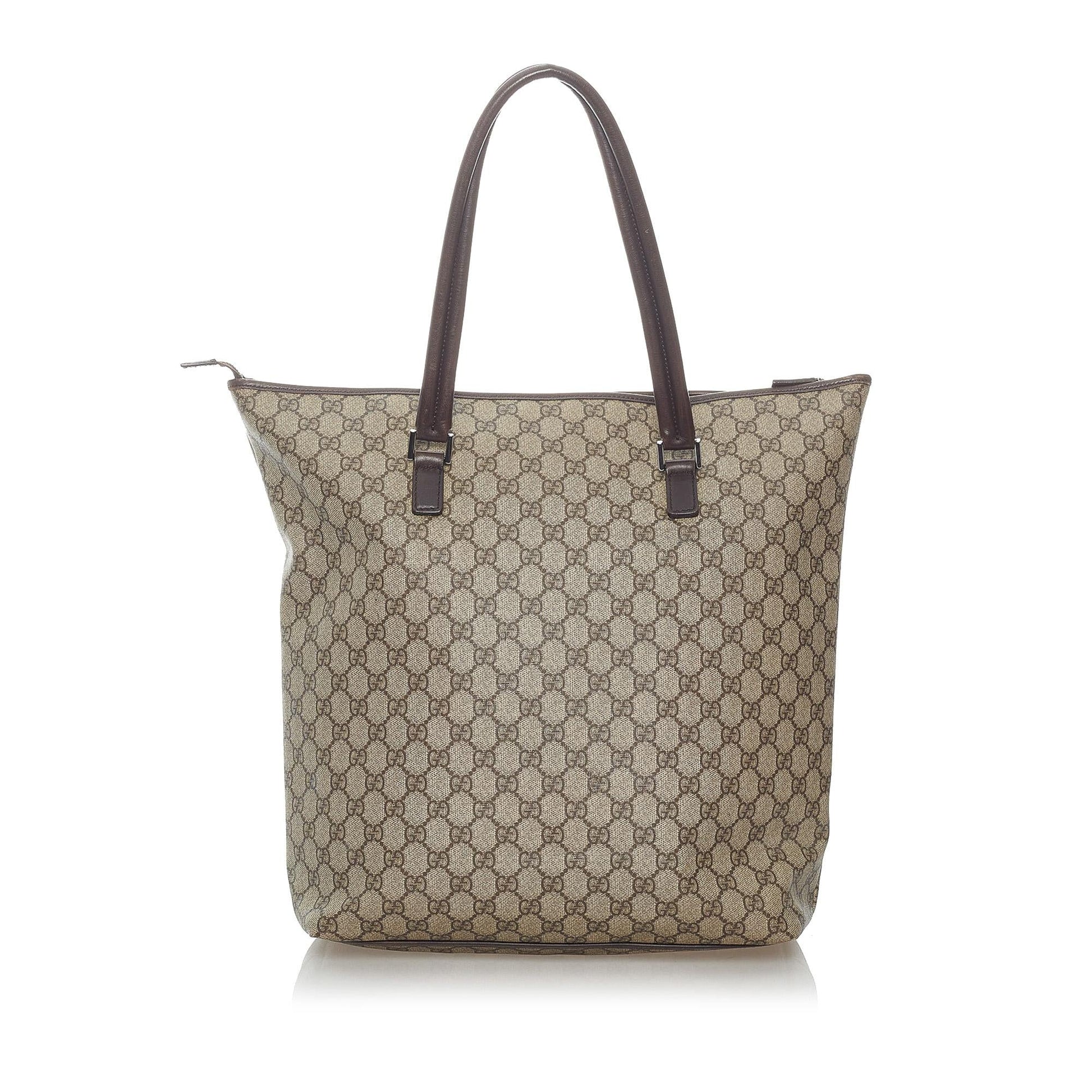 Gucci GG Supreme SHG Canvas Brown Tote Bag 10