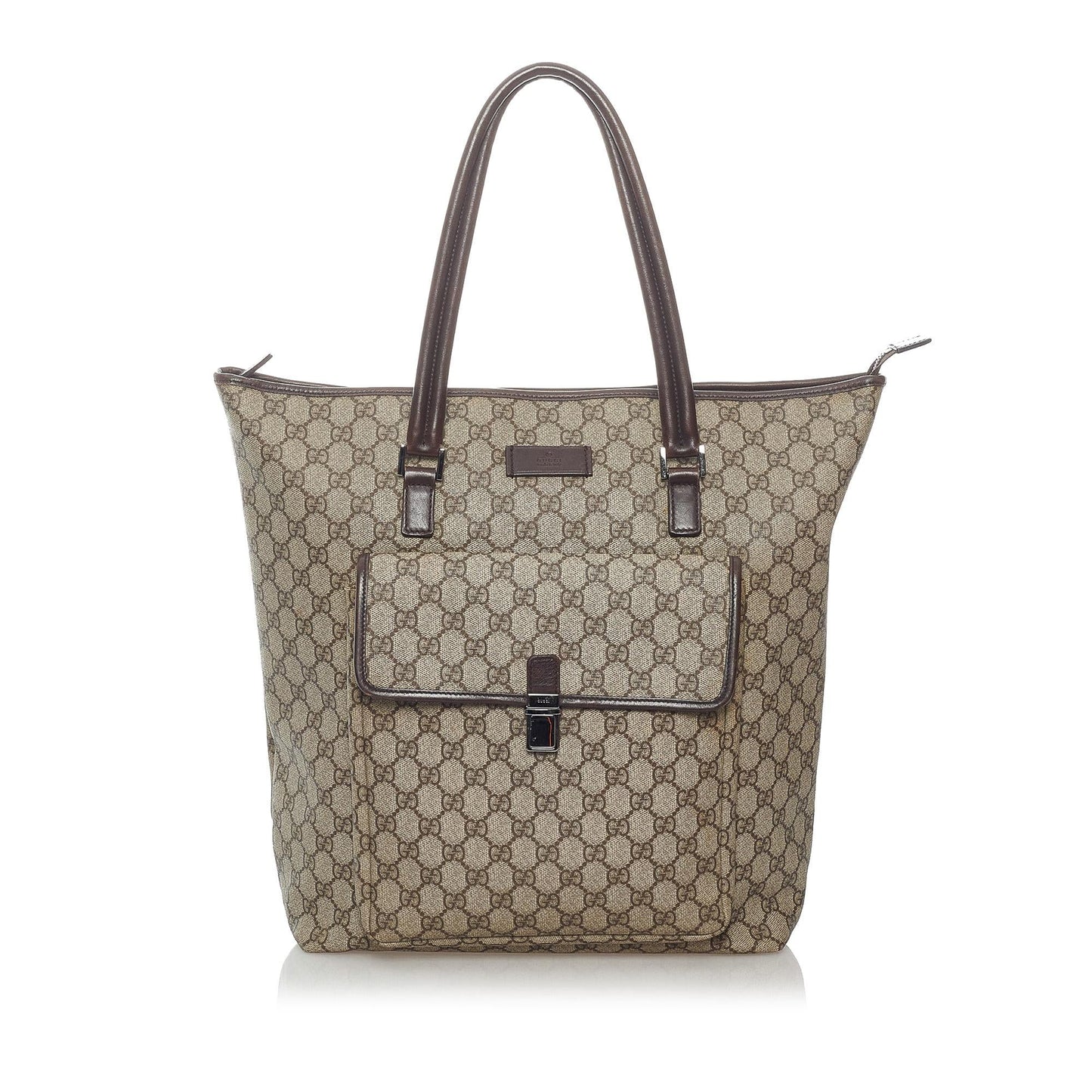 Gucci GG Supreme SHG Canvas Brown Tote Bag 10