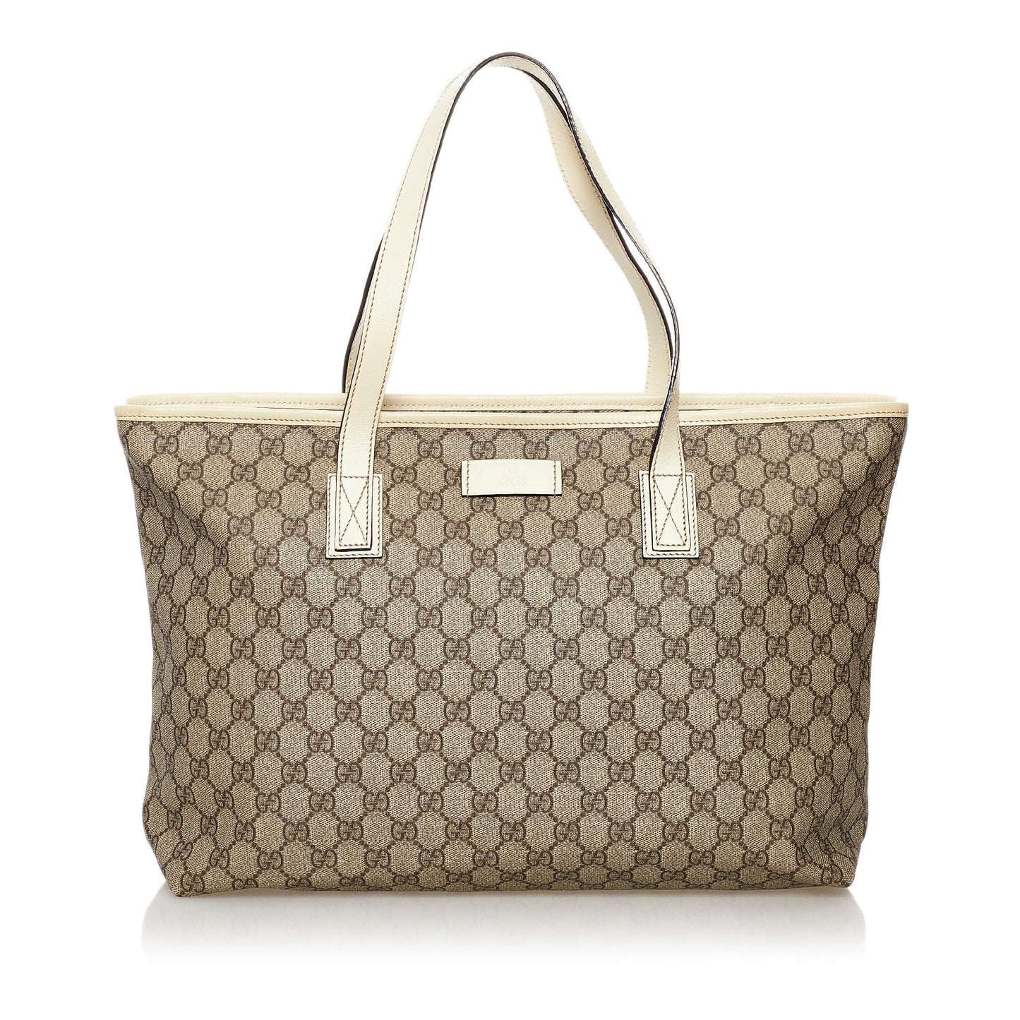 Gucci GG Supreme SHG Canvas White Brown Tote Bag 5