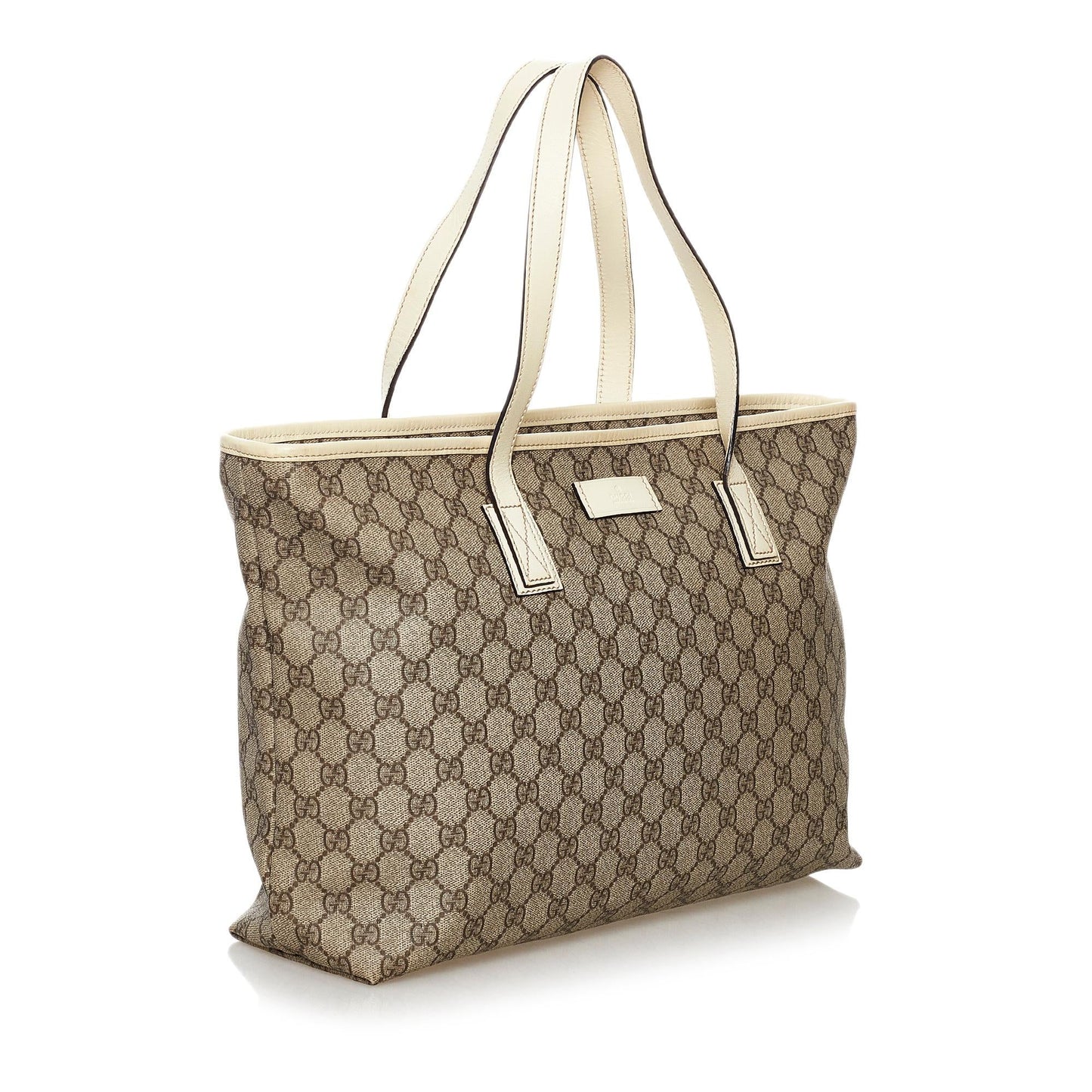 Gucci GG Supreme SHG Canvas White Brown Tote Bag 5