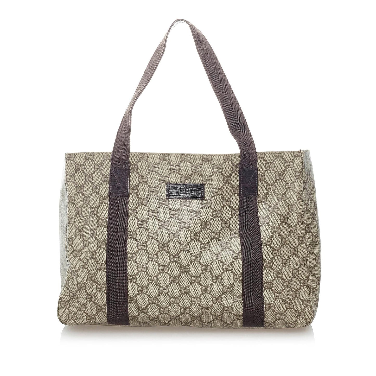 Gucci GG Supreme SHG Canvas Brown Tote Bag 12