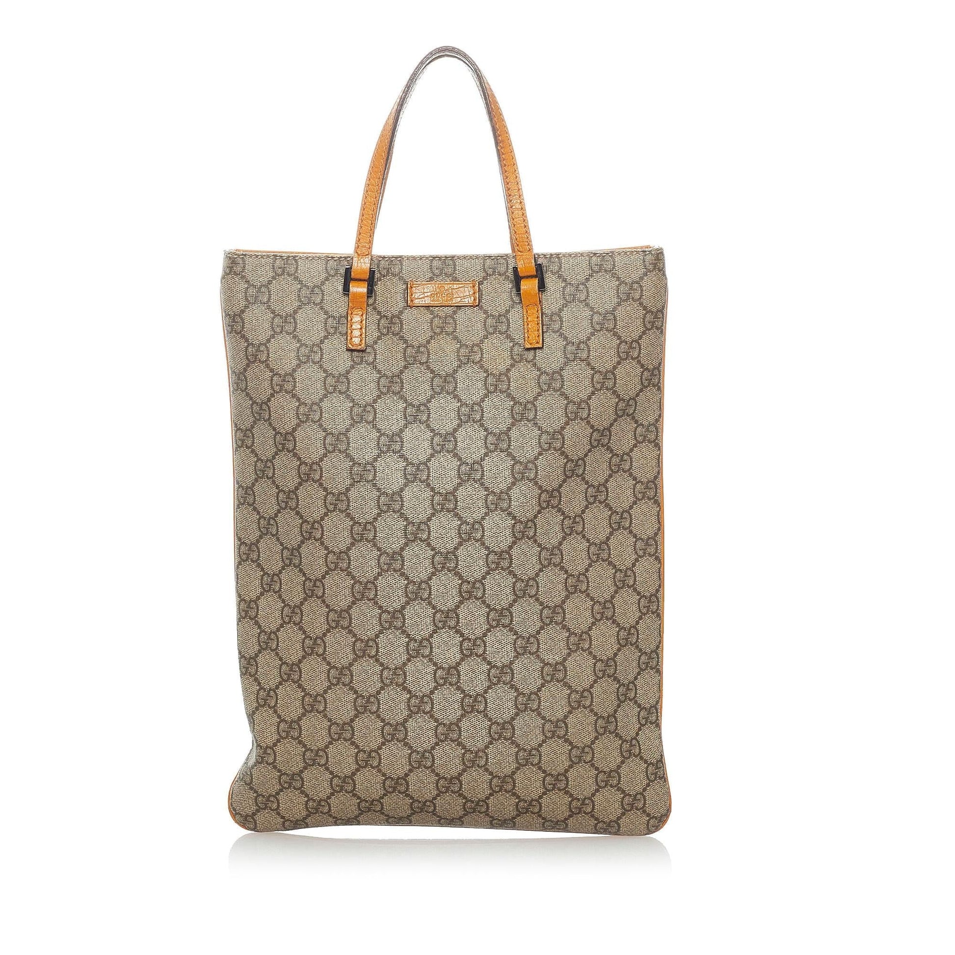 Gucci GG Supreme SHG Canvas Brown Tote Bag
